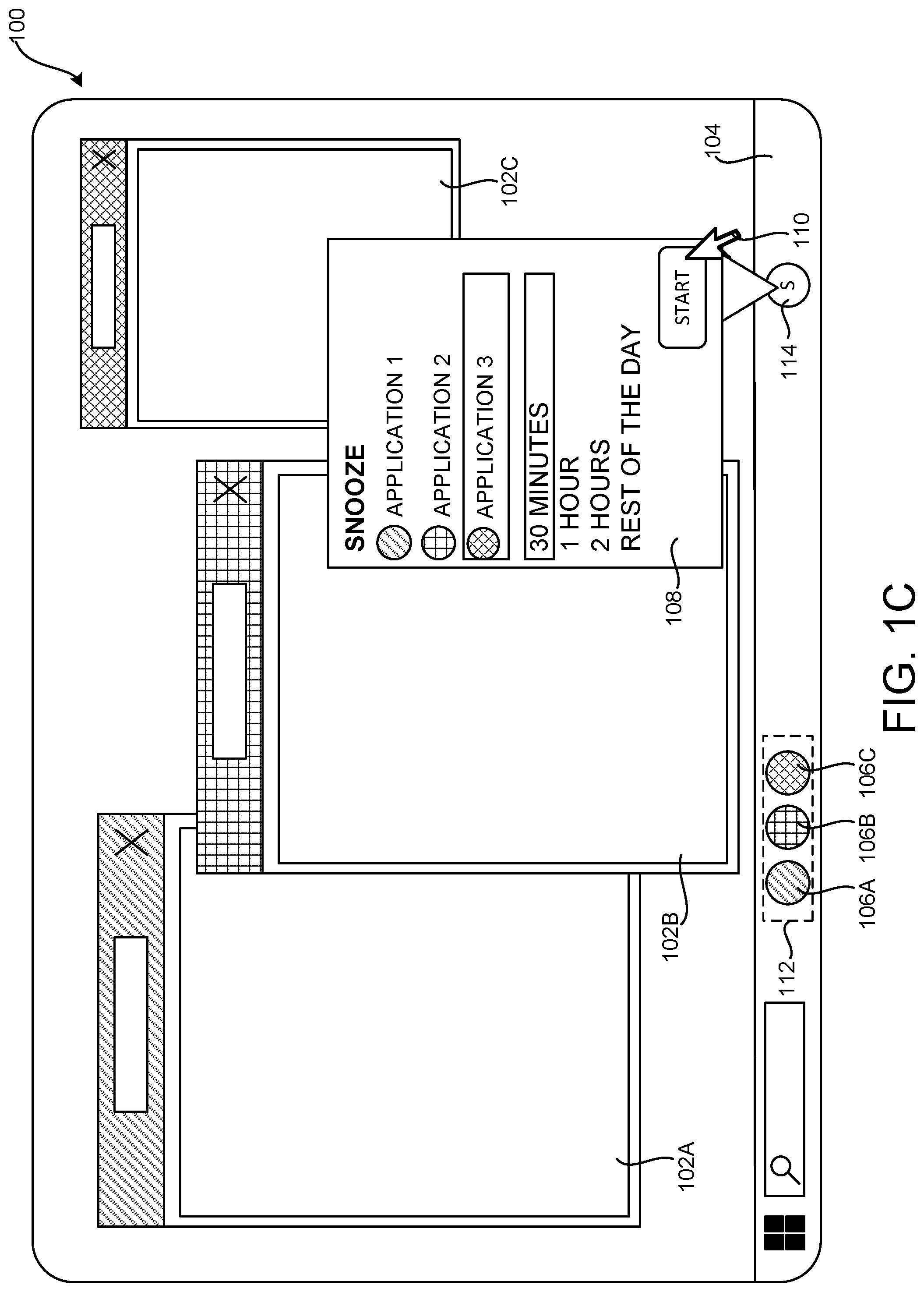 Patent US12321584 Figure 3 – Temporarily hiding user interface elements