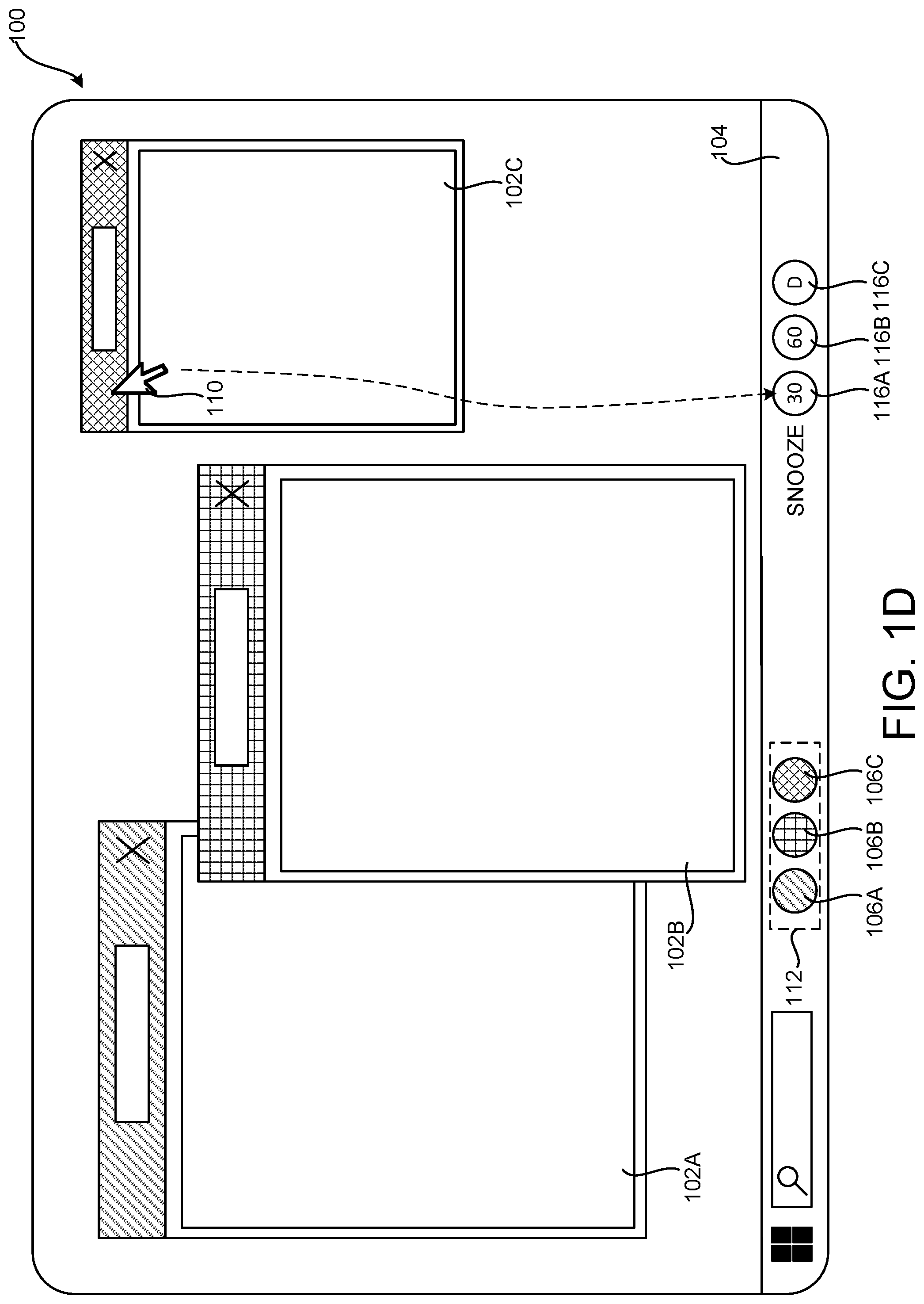 Patent US12321584 Figure 4 – Temporarily hiding user interface elements