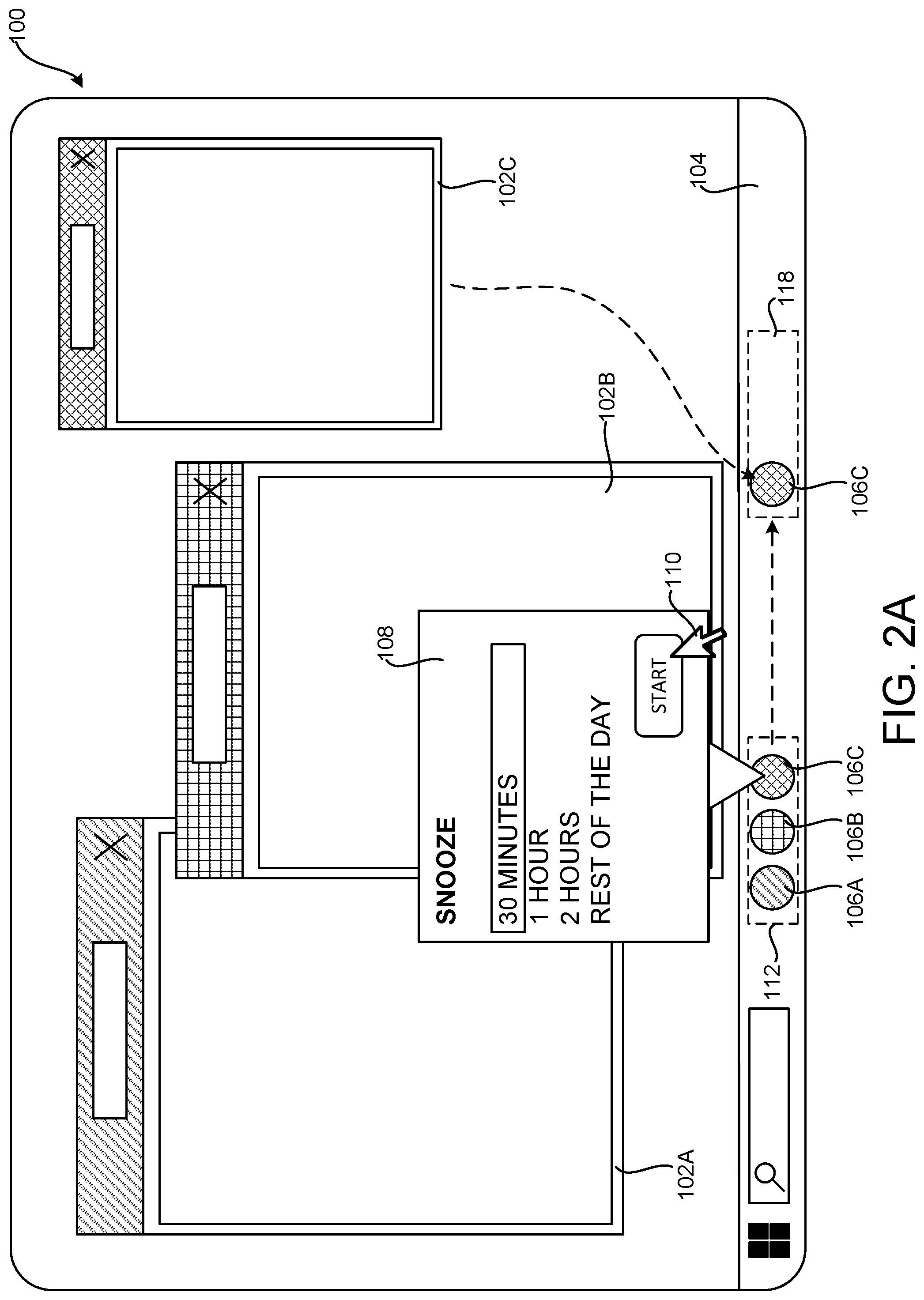 Patent US12321584 Figure 6 – Temporarily hiding user interface elements