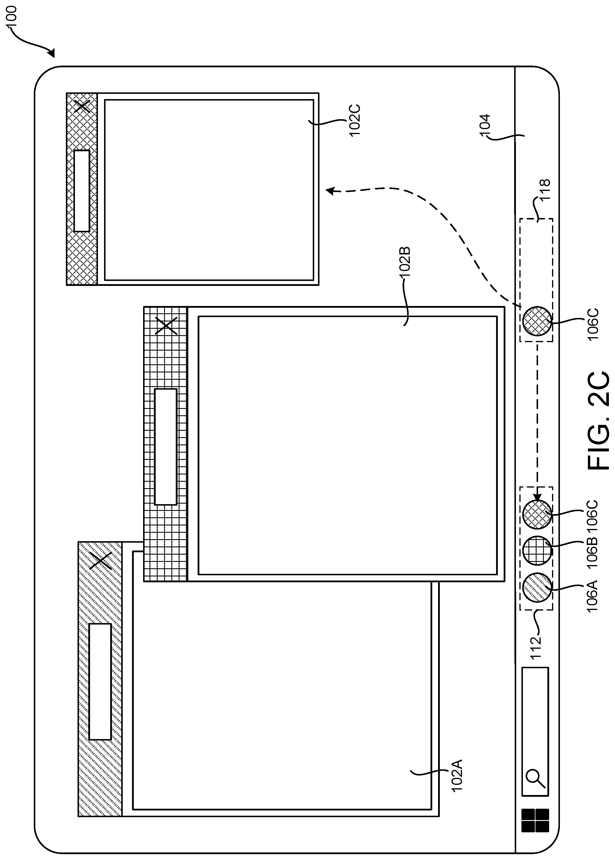 Patent US12321584 Figure 8 – Temporarily hiding user interface elements