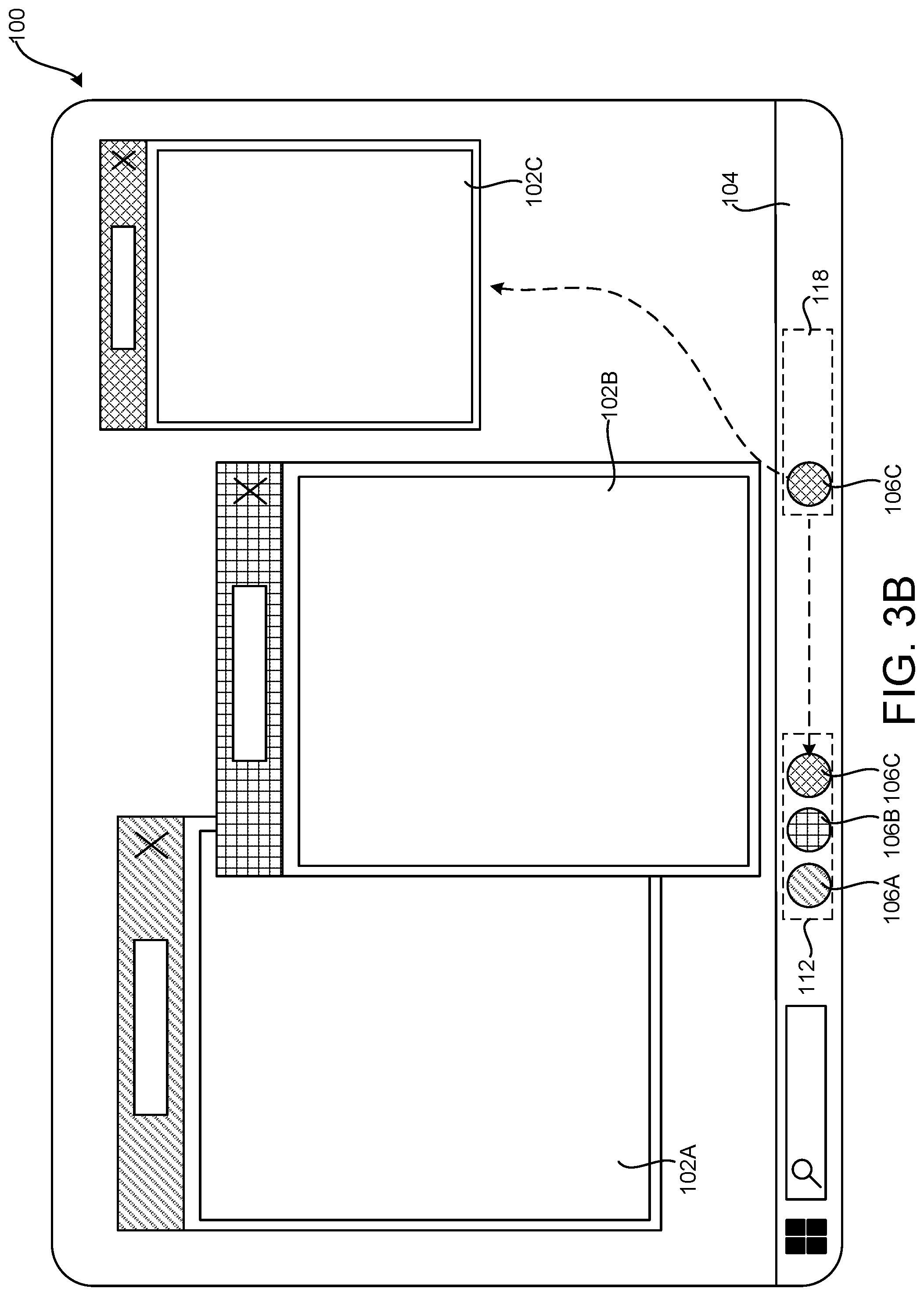Patent US12321584 Figure 10 – Temporarily hiding user interface elements