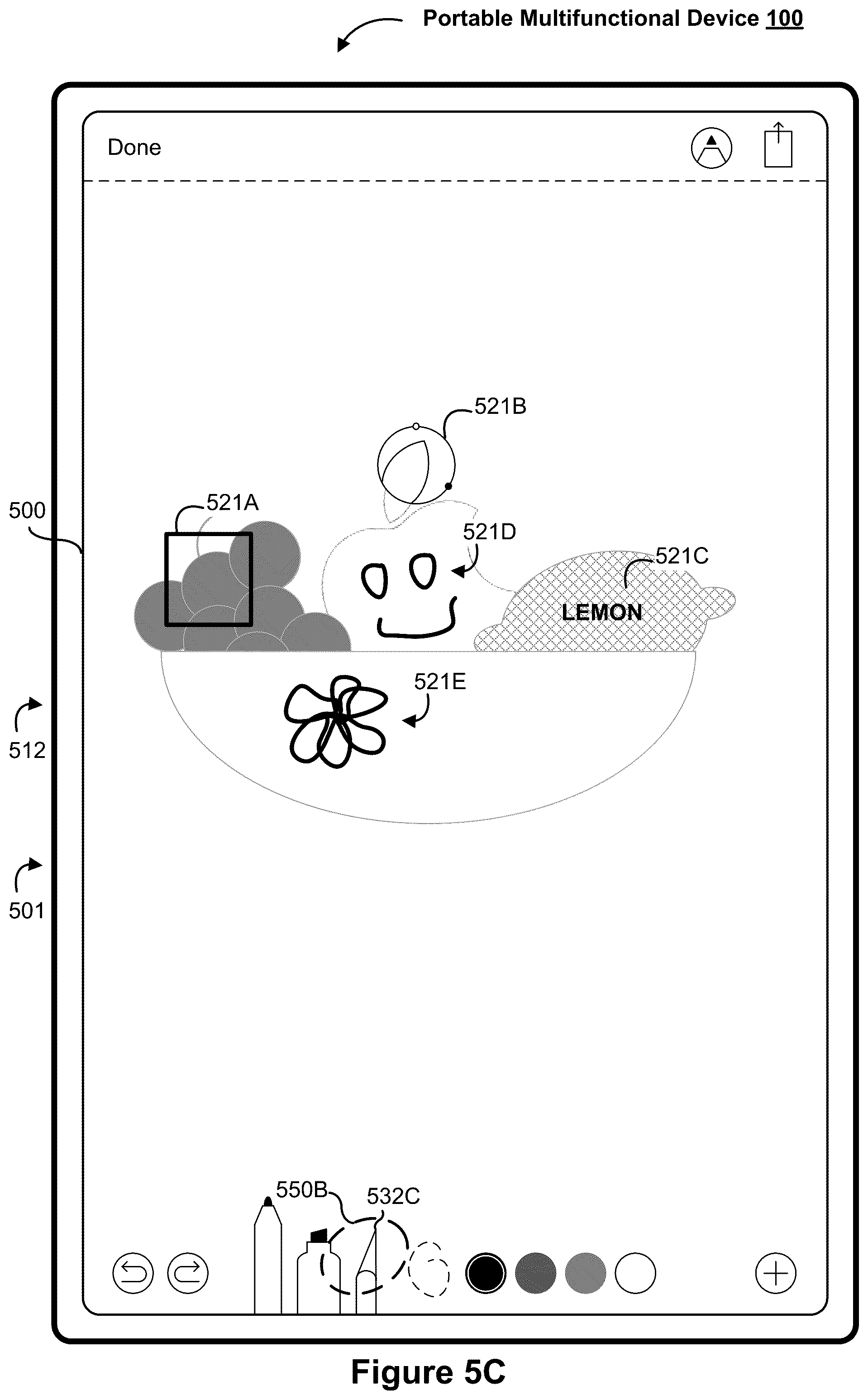 Patent US12321589 Figure 9 – Device, method, and graphical user interface for annotating content