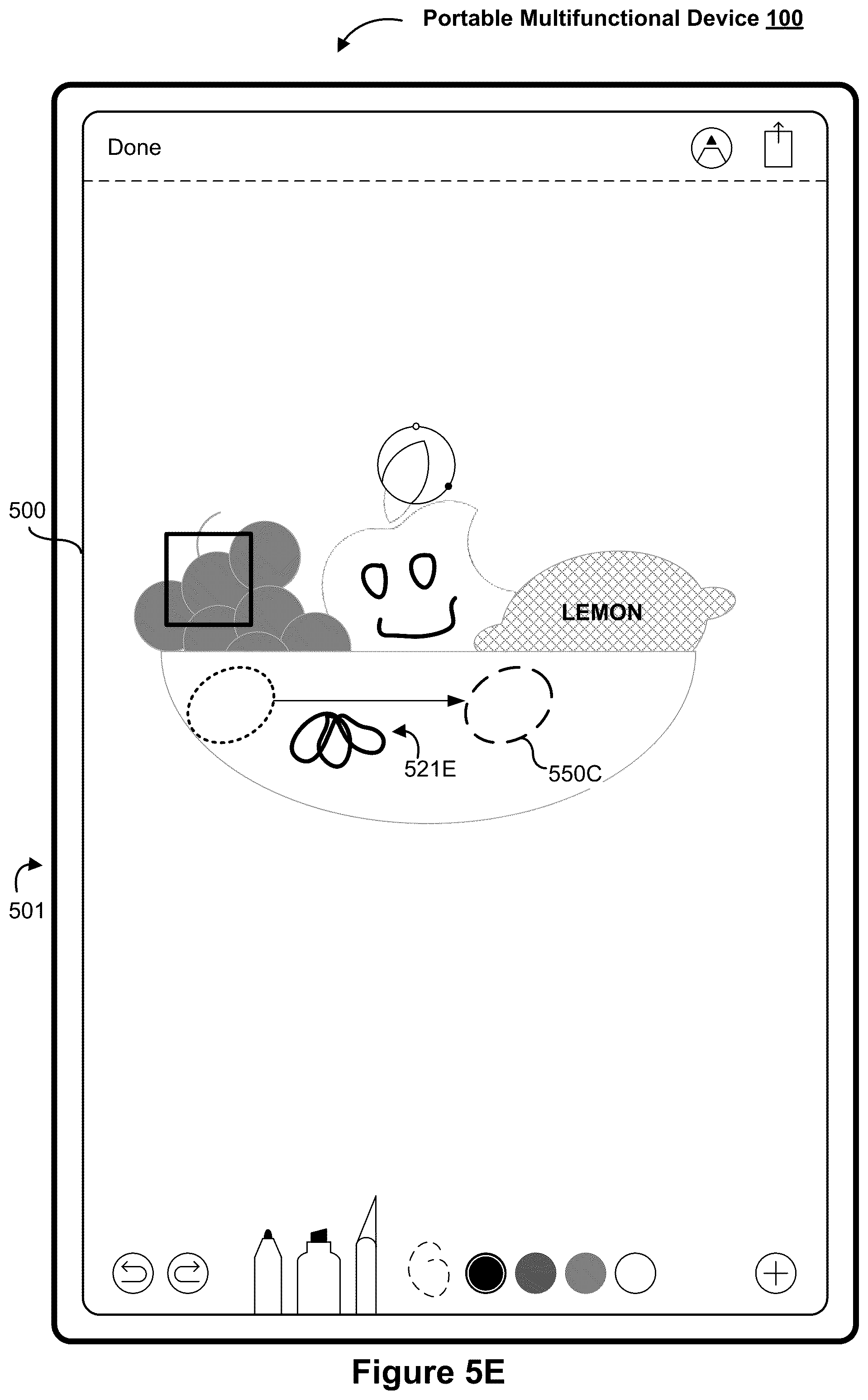 Patent US12321589 Figure 11 – Device, method, and graphical user interface for annotating content