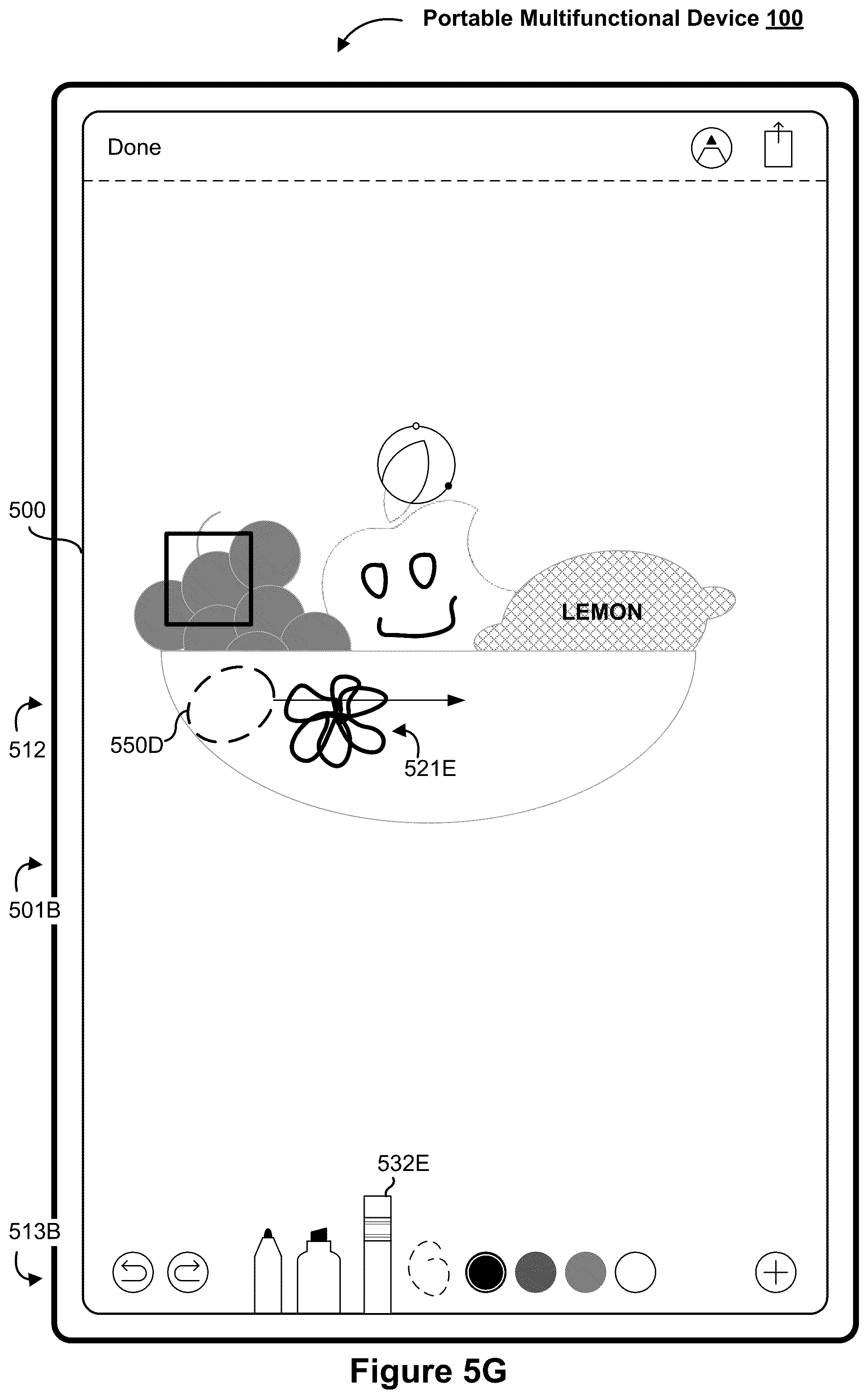 Patent US12321589 Figure 13 – Device, method, and graphical user interface for annotating content
