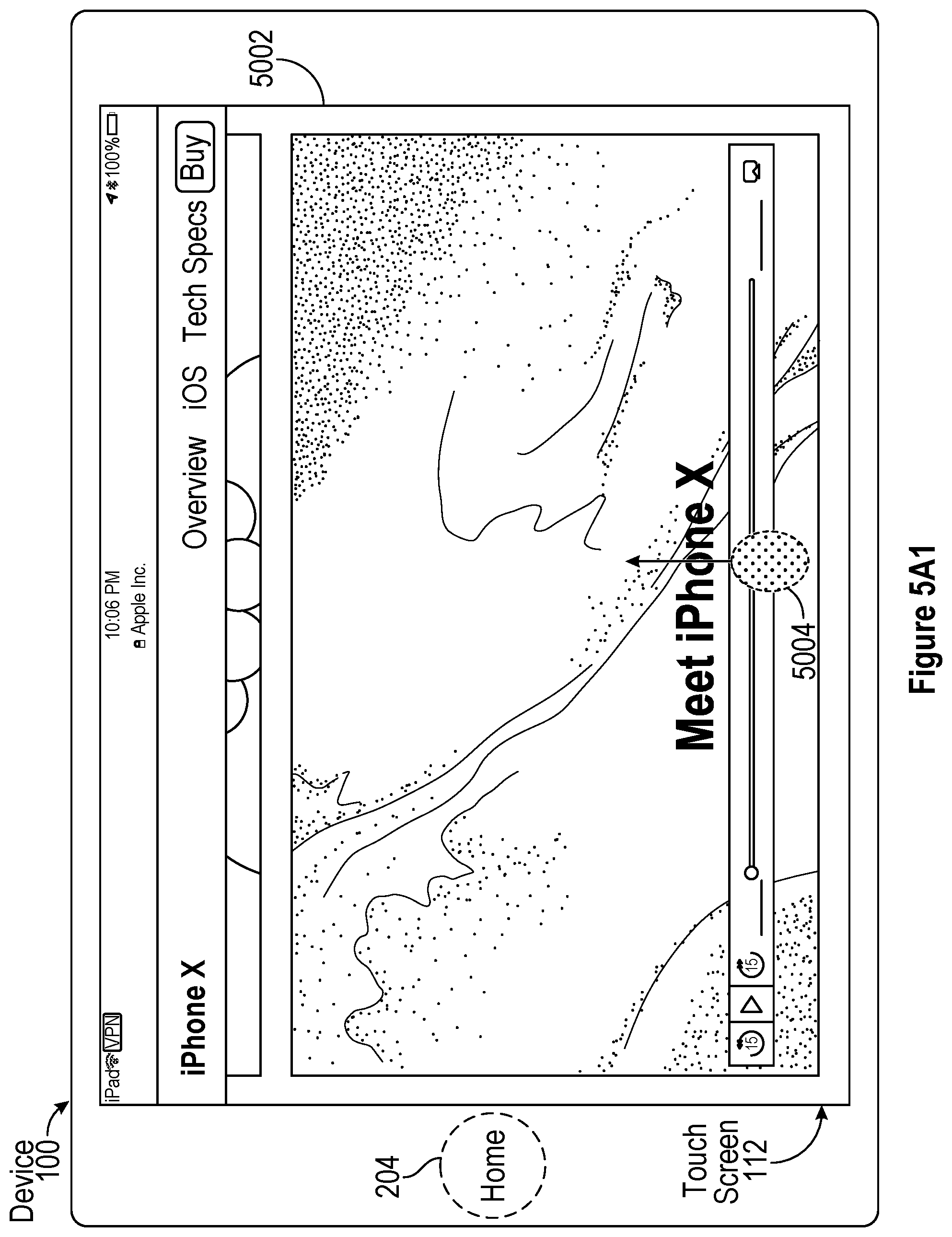 Patent US12321590 Figure 10 – Devices and methods for integrating video with user interface navigation