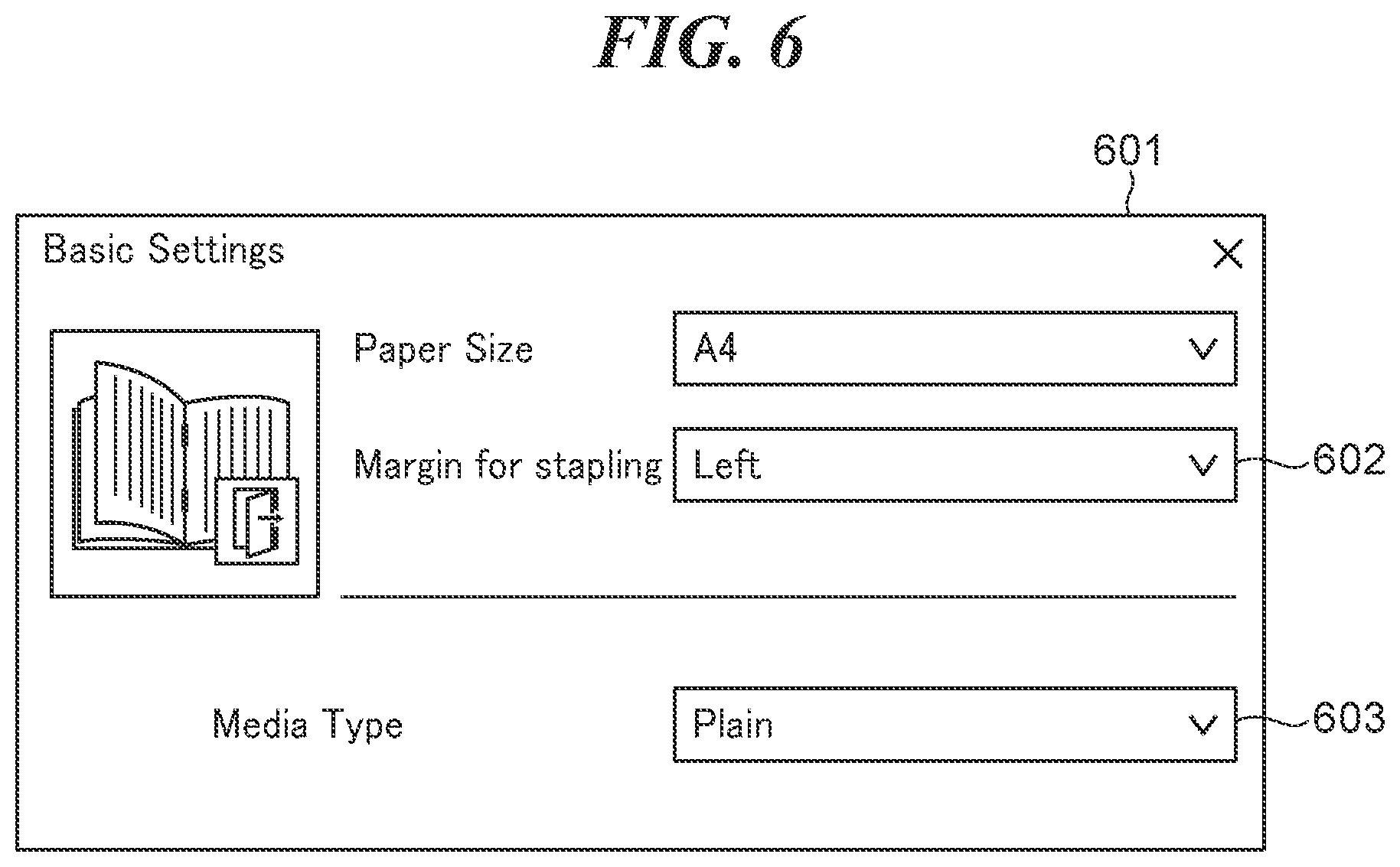 Patent US12321647 Figure 6 – Information processing apparatus capable of reducing load of providing print settings user interface, method of controlling information processing apparatus, and storage medium