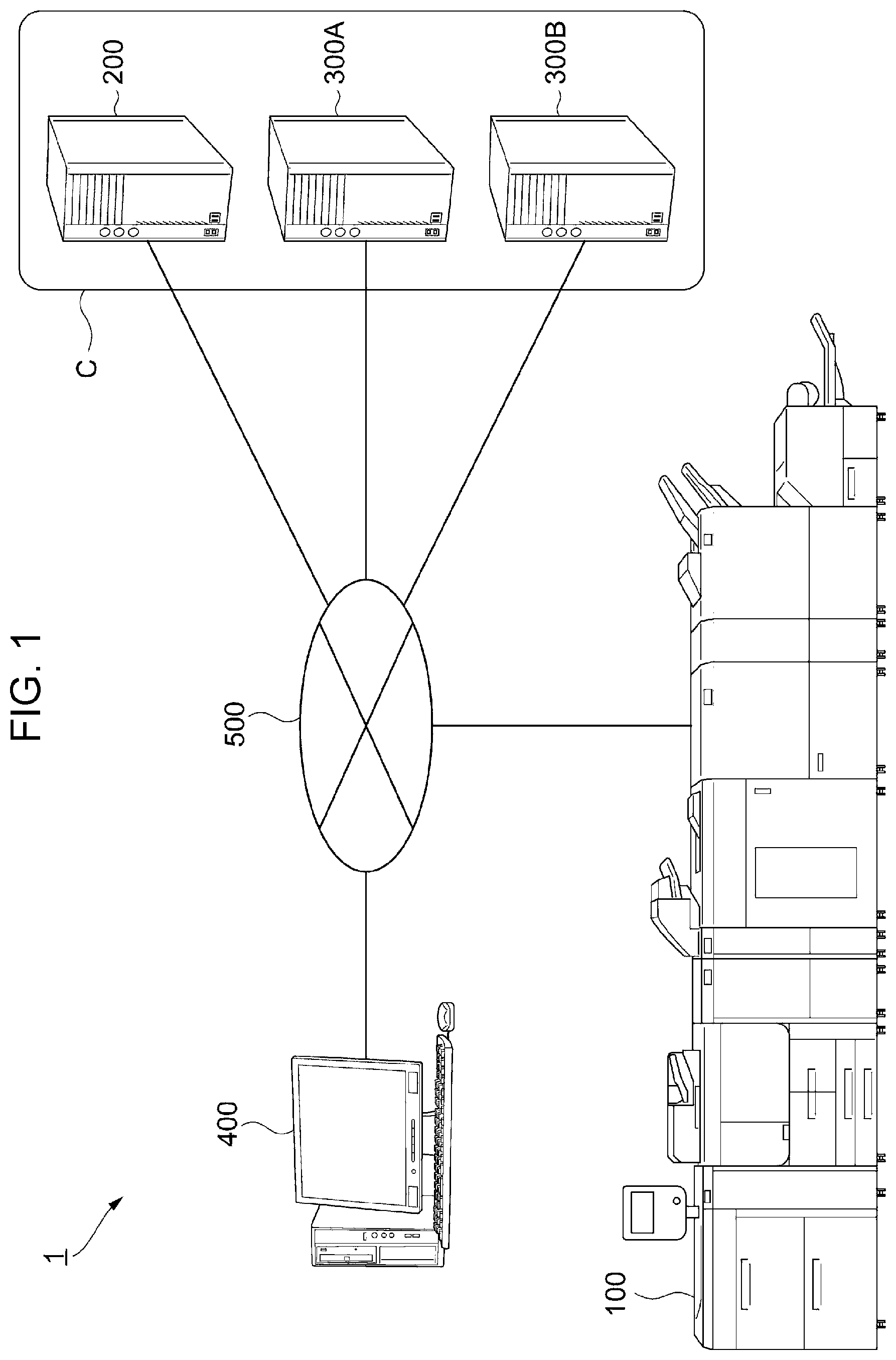 Patent US12321650 Figure 1 – Information processing apparatus for adding high-confidentiality information to first page of printing data that contains highly confidential data, printing system, and non-transitory computer readable medium