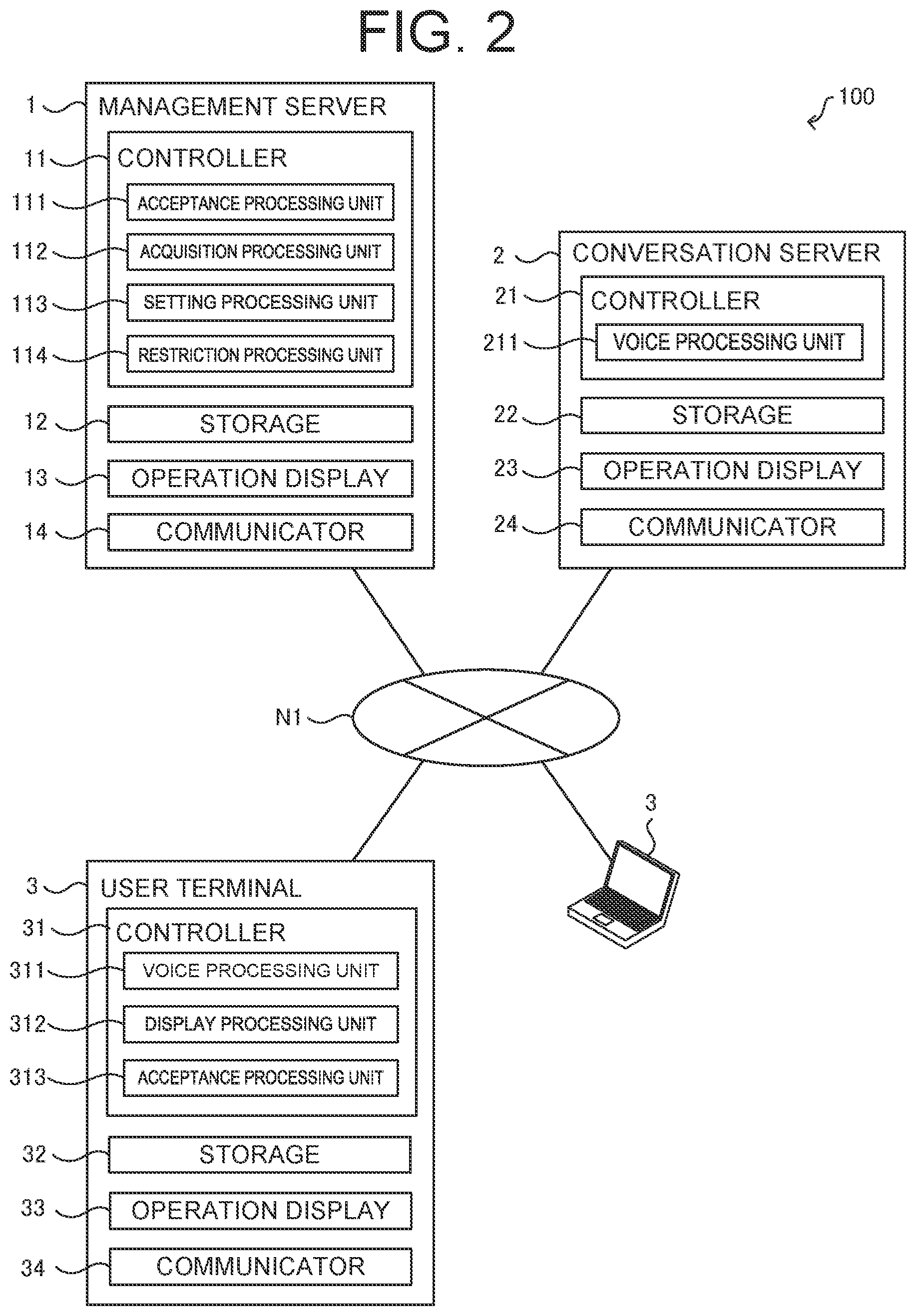Patent US12321664 Figure 2 – Voice control system, voice control method, and recording medium recording voice control program