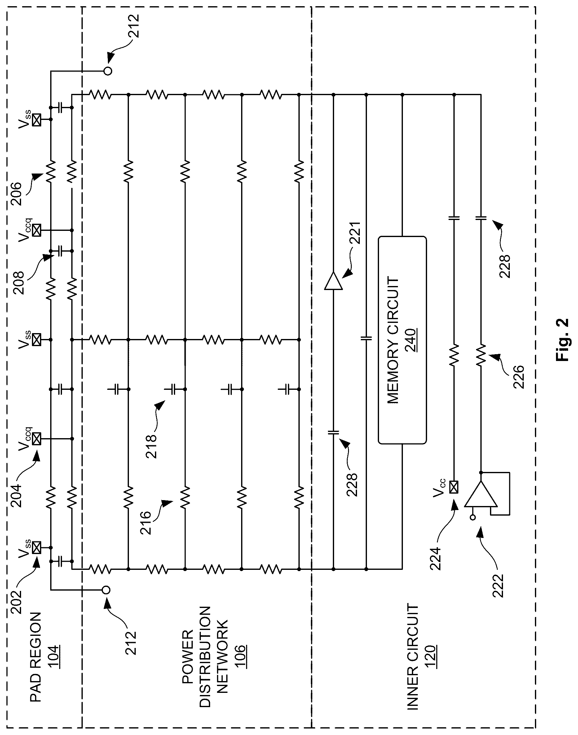 Patent US12321676 Figure 2 – System and methods for modeling and simulating on-die capacitors