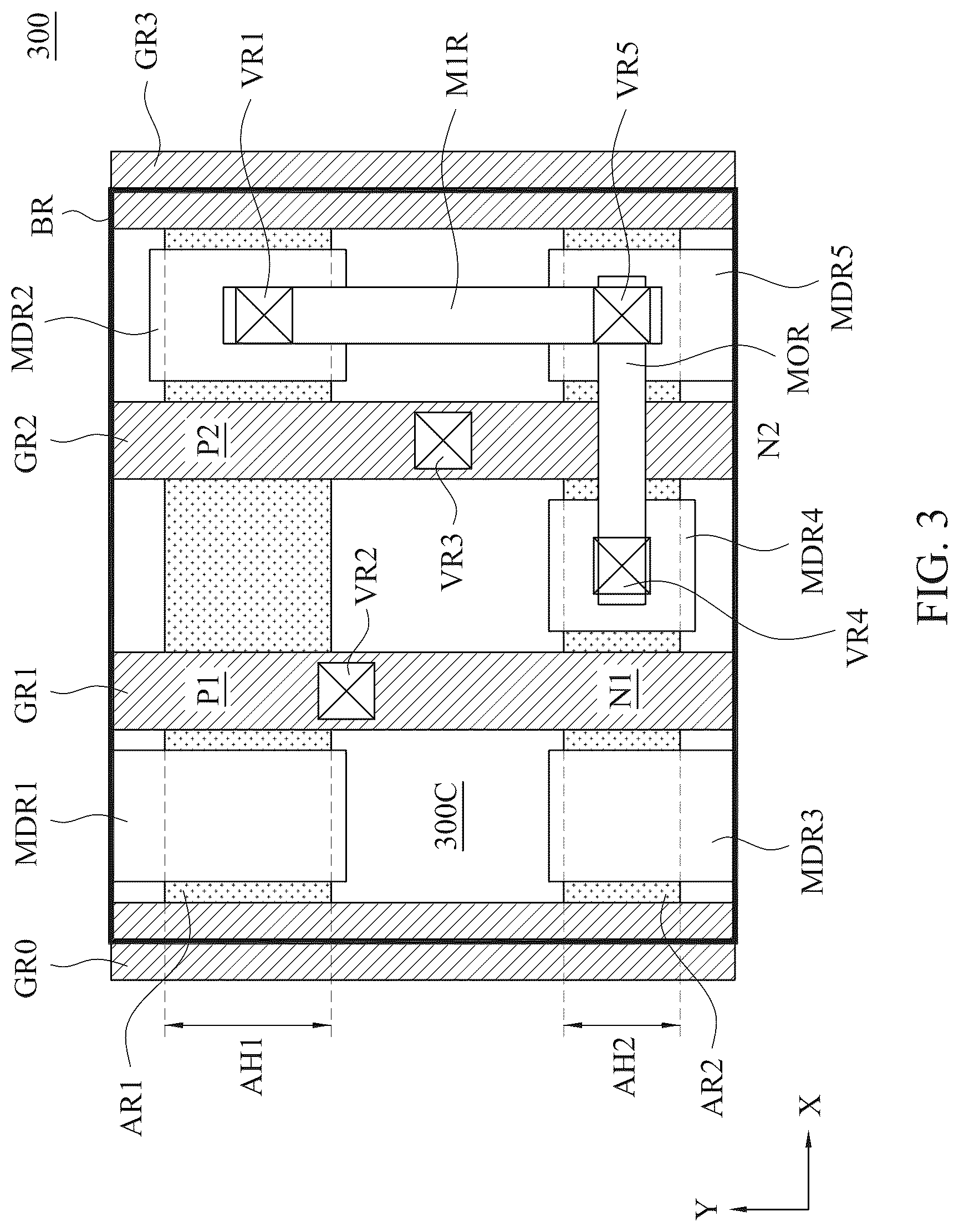 Patent US12321680 Figure 3 – Integrated circuit fin structure