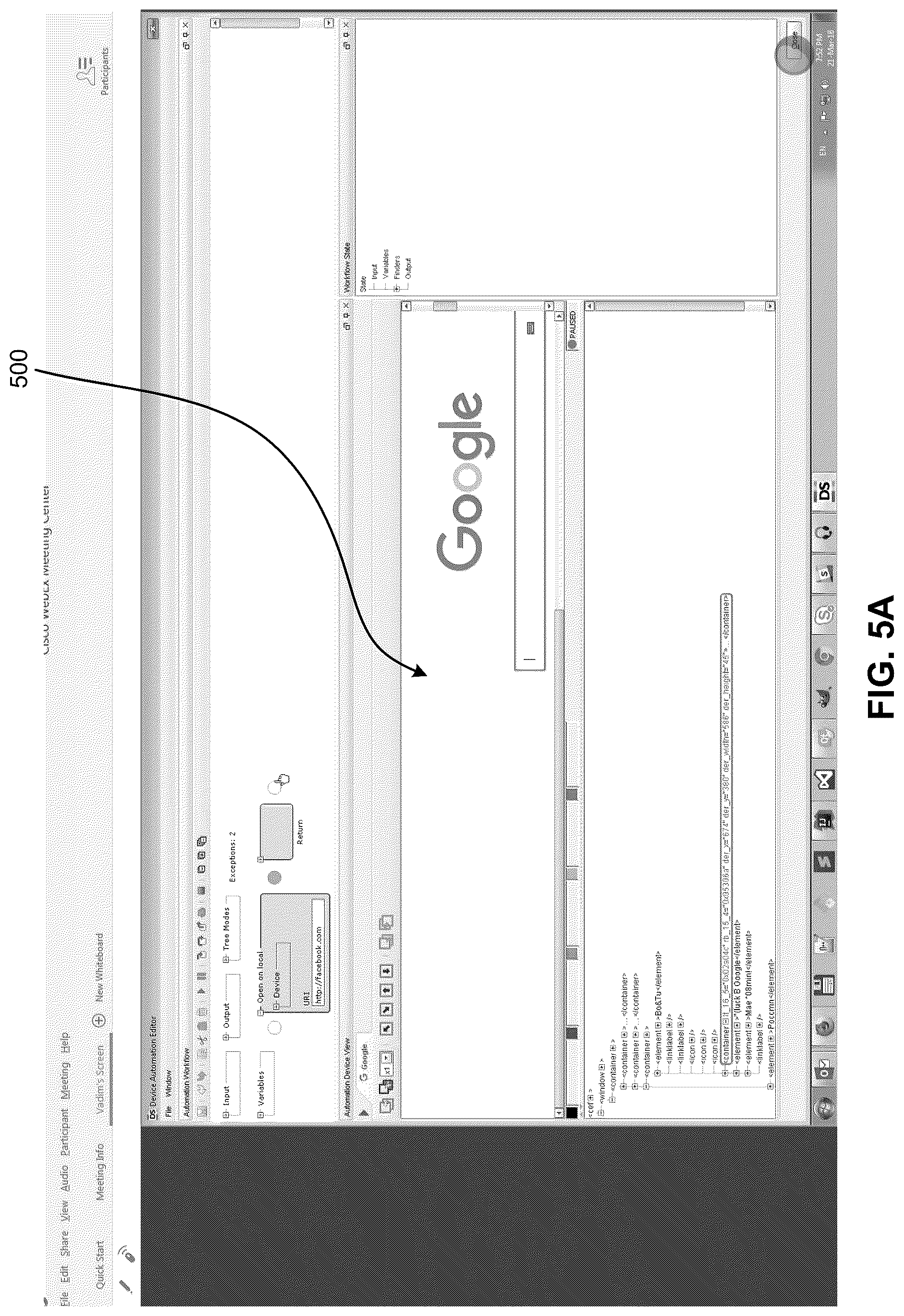 Patent US12321686 Figure 5 – Determining functional and descriptive elements of application images for intelligent screen automation