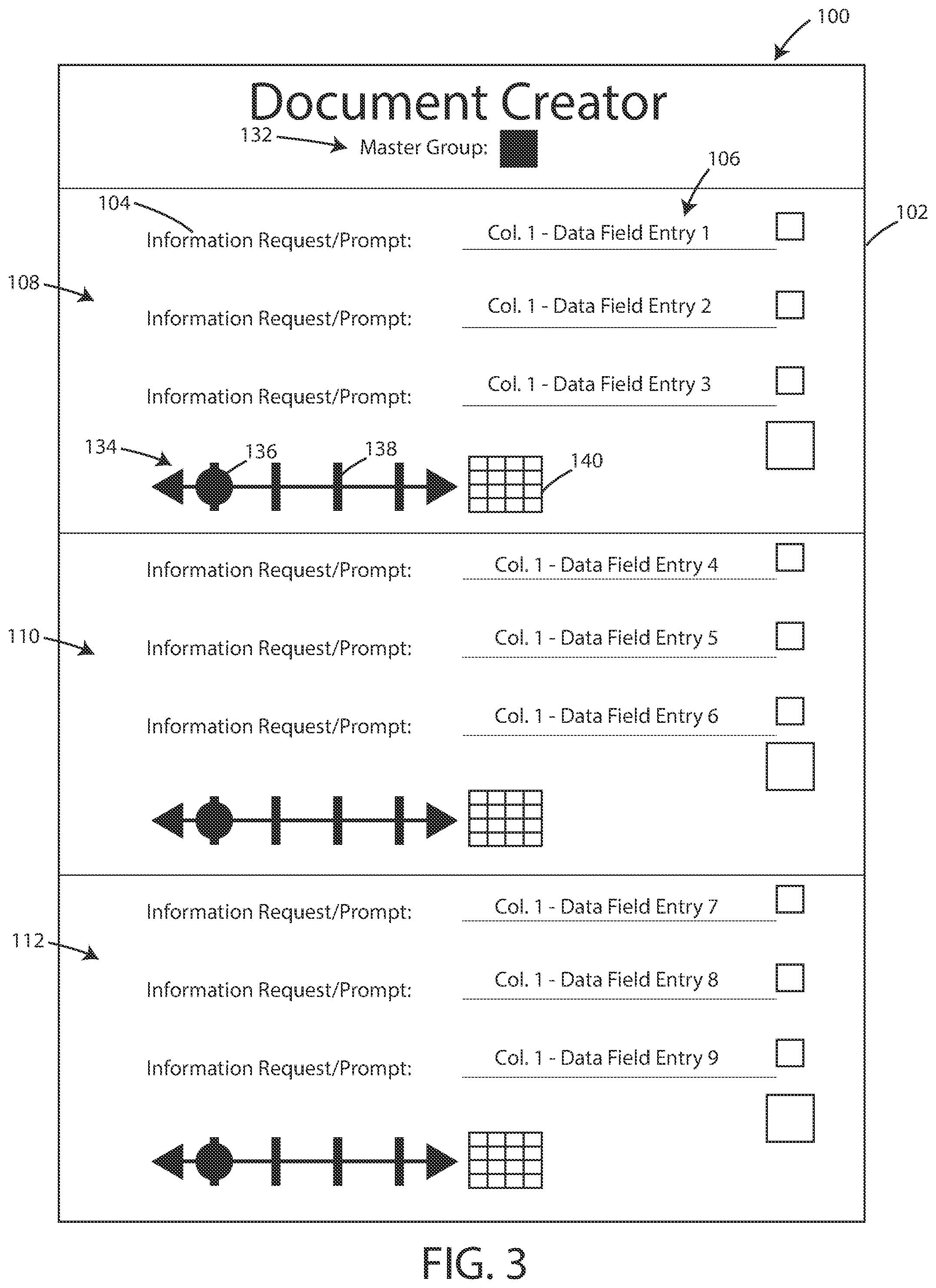 Patent US12321694 Figure 3 – User interface and systems for document creation
