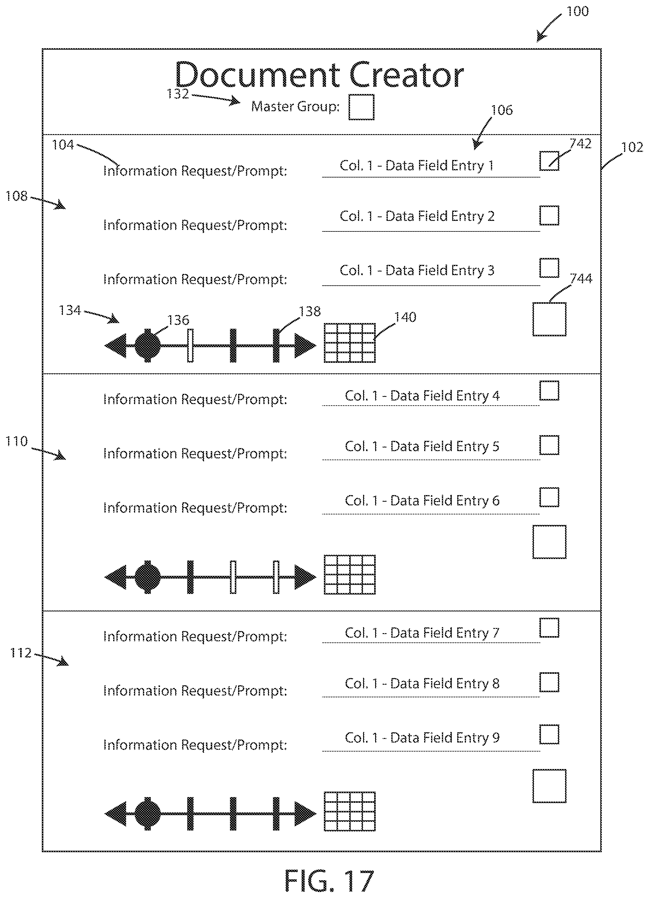 Patent US12321694 Figure 17 – User interface and systems for document creation