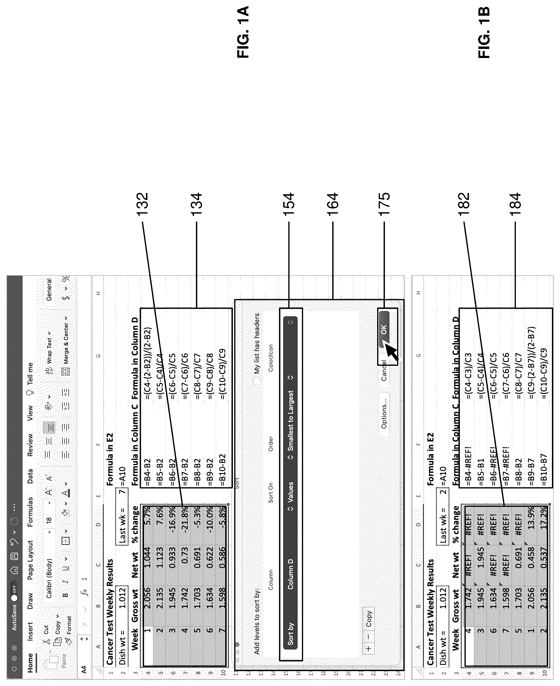 Patent US12321695 Figure 1 – Methods and systems for sorting spreadsheet cells with formulas