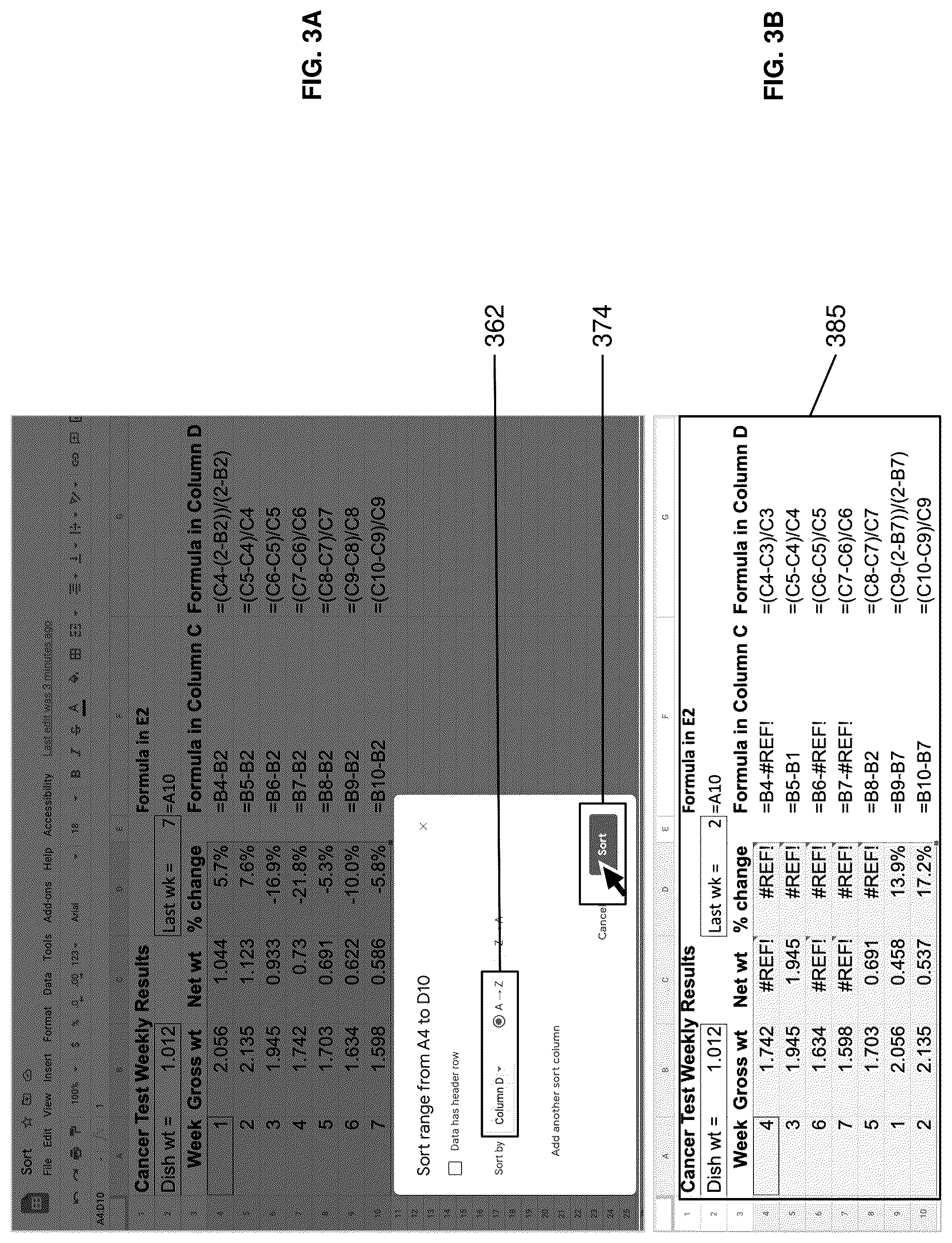Patent US12321695 Figure 3 – Methods and systems for sorting spreadsheet cells with formulas