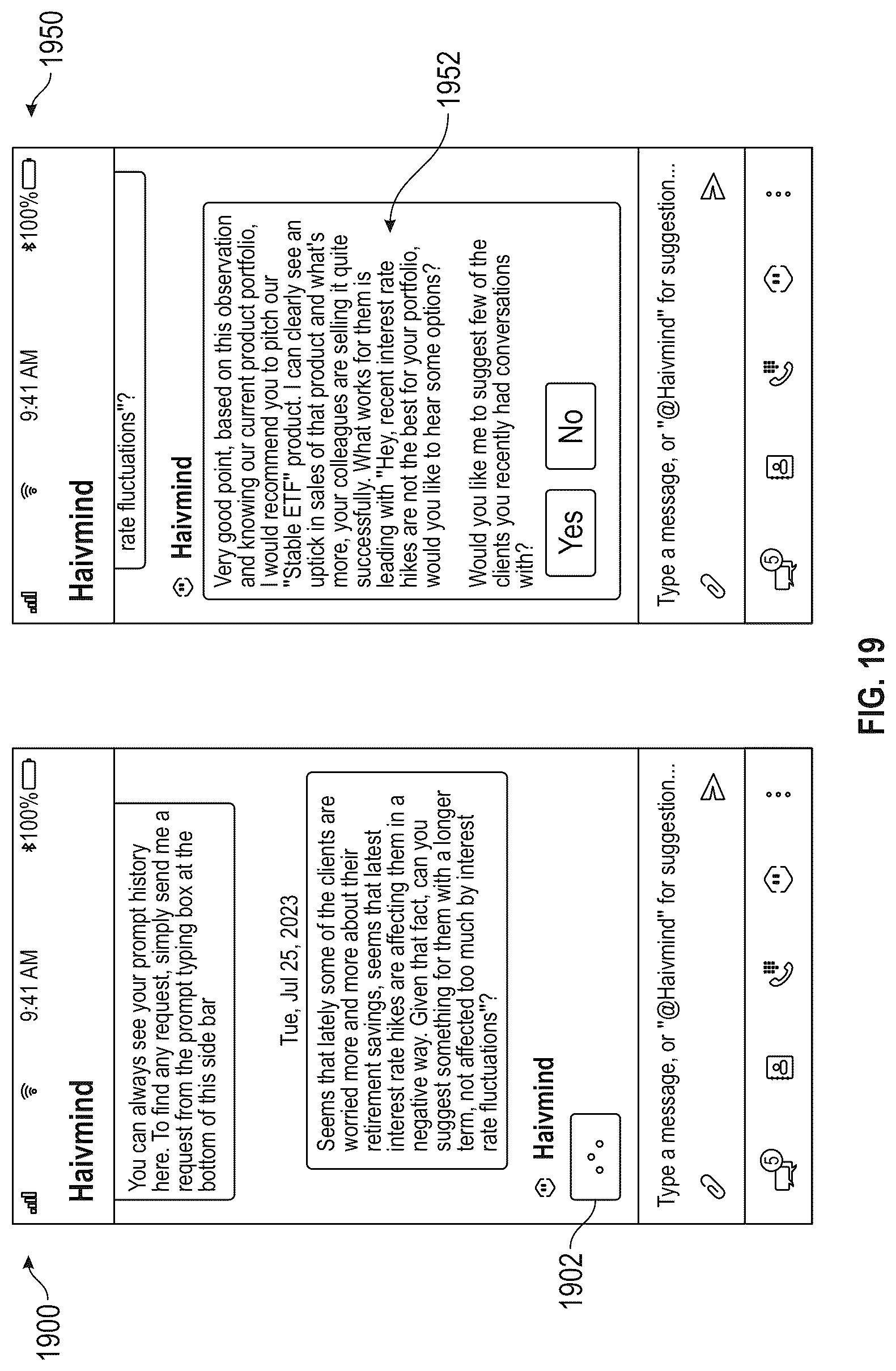 Patent US12321696 Figure 19 – Artificial intelligence enterprise application framework