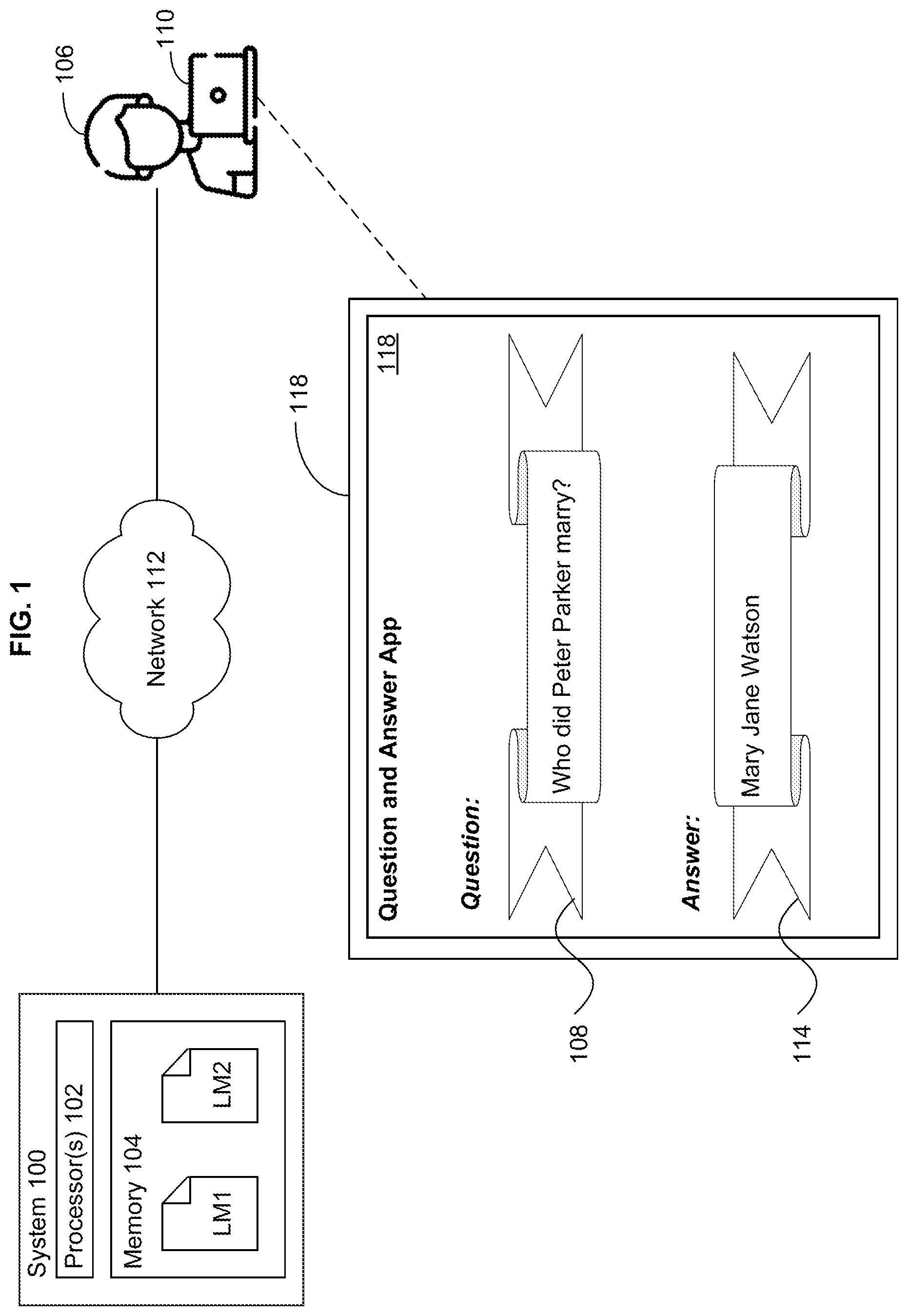 Patent US12321706 Figure 1 – Soft knowledge prompts for language models