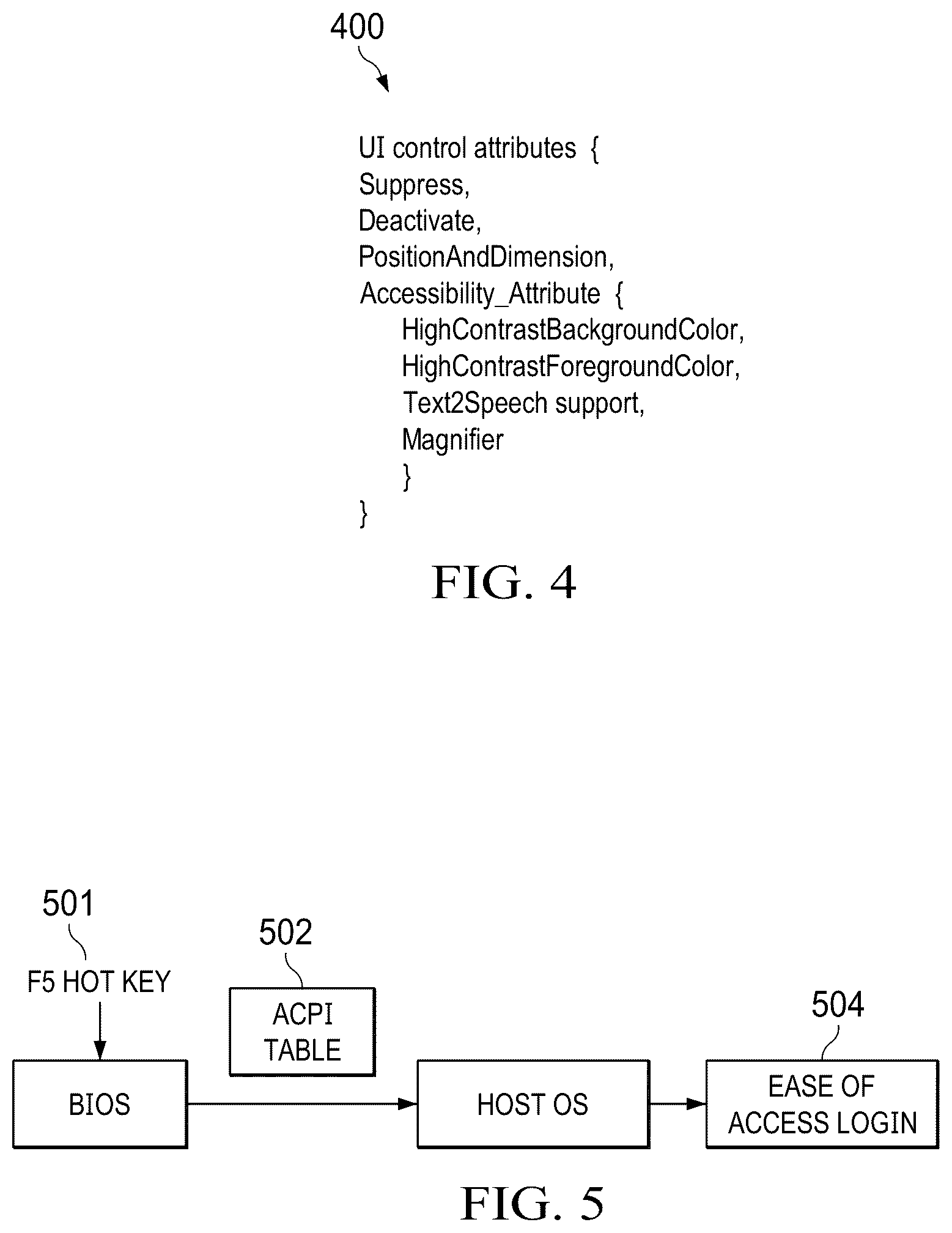 Patent US12321755 Figure 5 – Systems and methods providing seamless accessibility across pre-boot and runtime environments