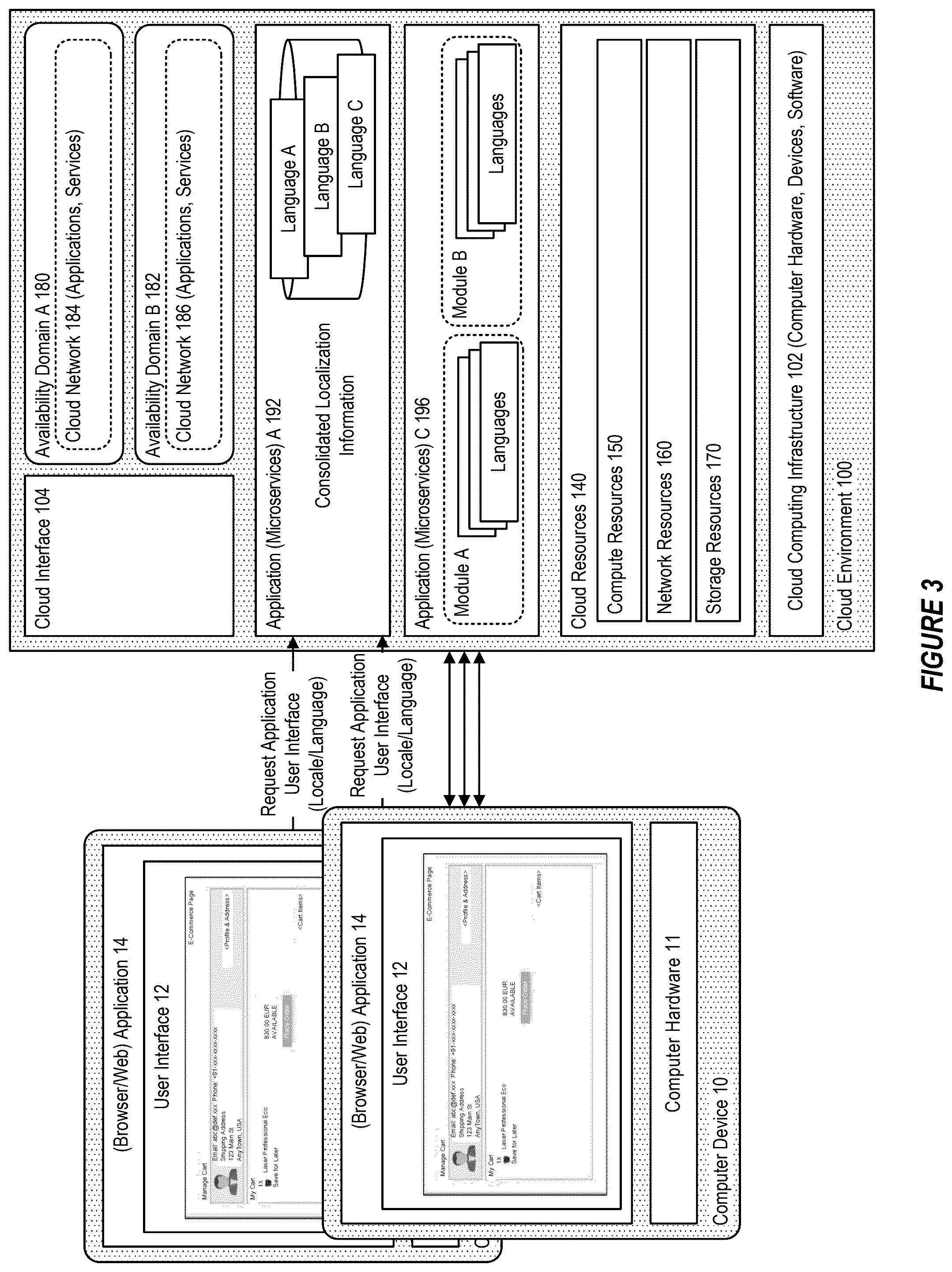Patent US12321765 Figure 3 – System and method for providing on-demand localization in a microservice application environment