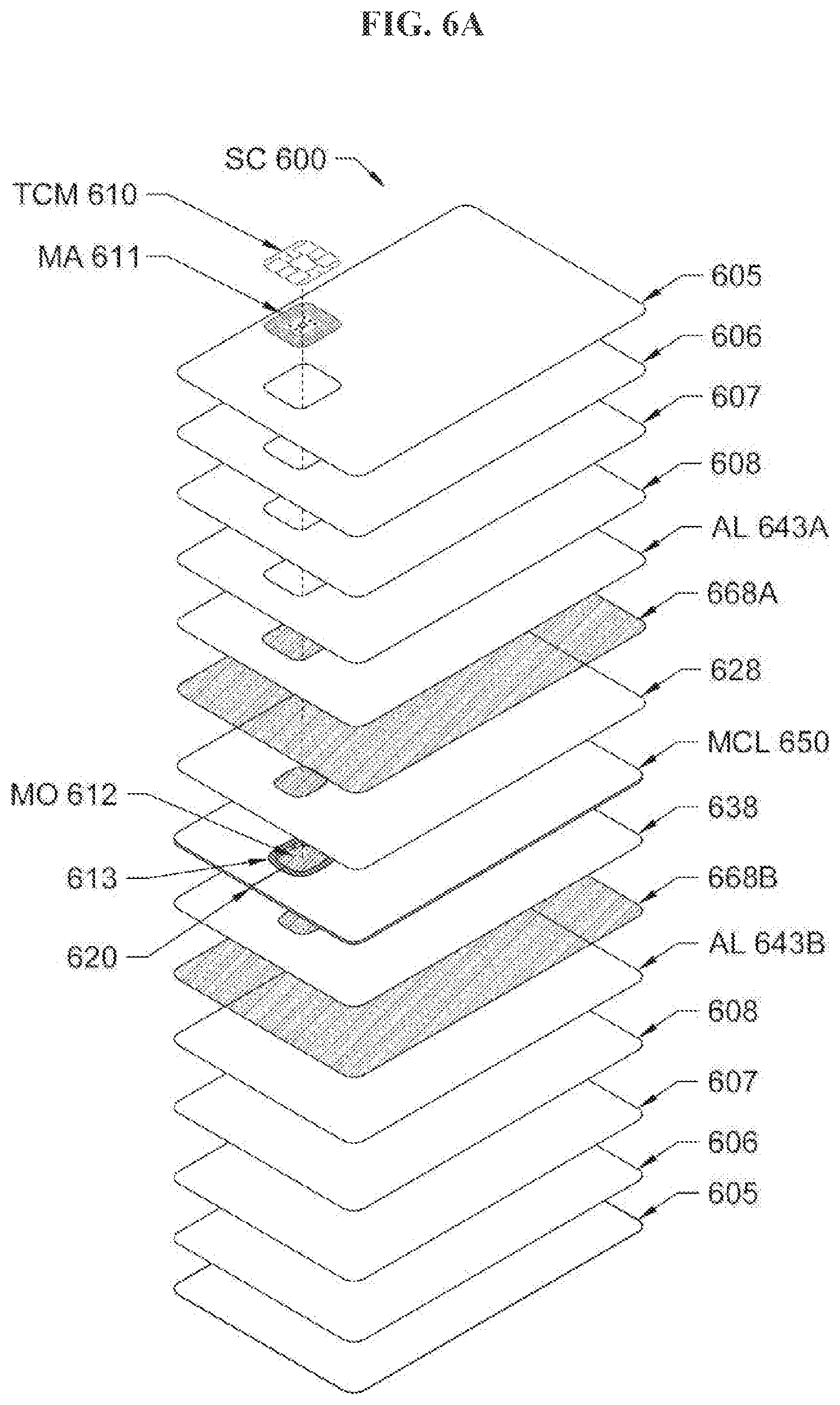 Patent US12321801 Figure 6 – Encapsulating a metal inlay with thermosetting resin and method for making a metal transaction card
