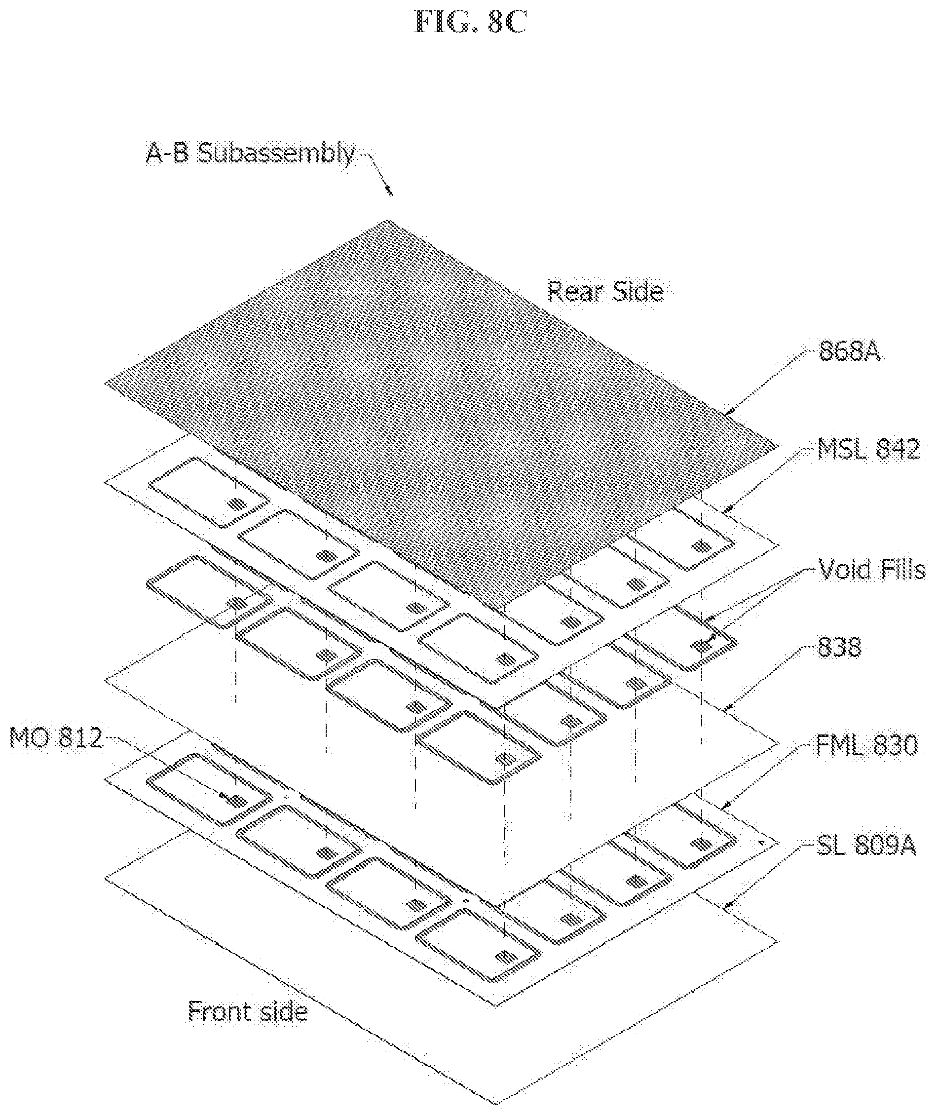 Patent US12321801 Figure 12 – Encapsulating a metal inlay with thermosetting resin and method for making a metal transaction card