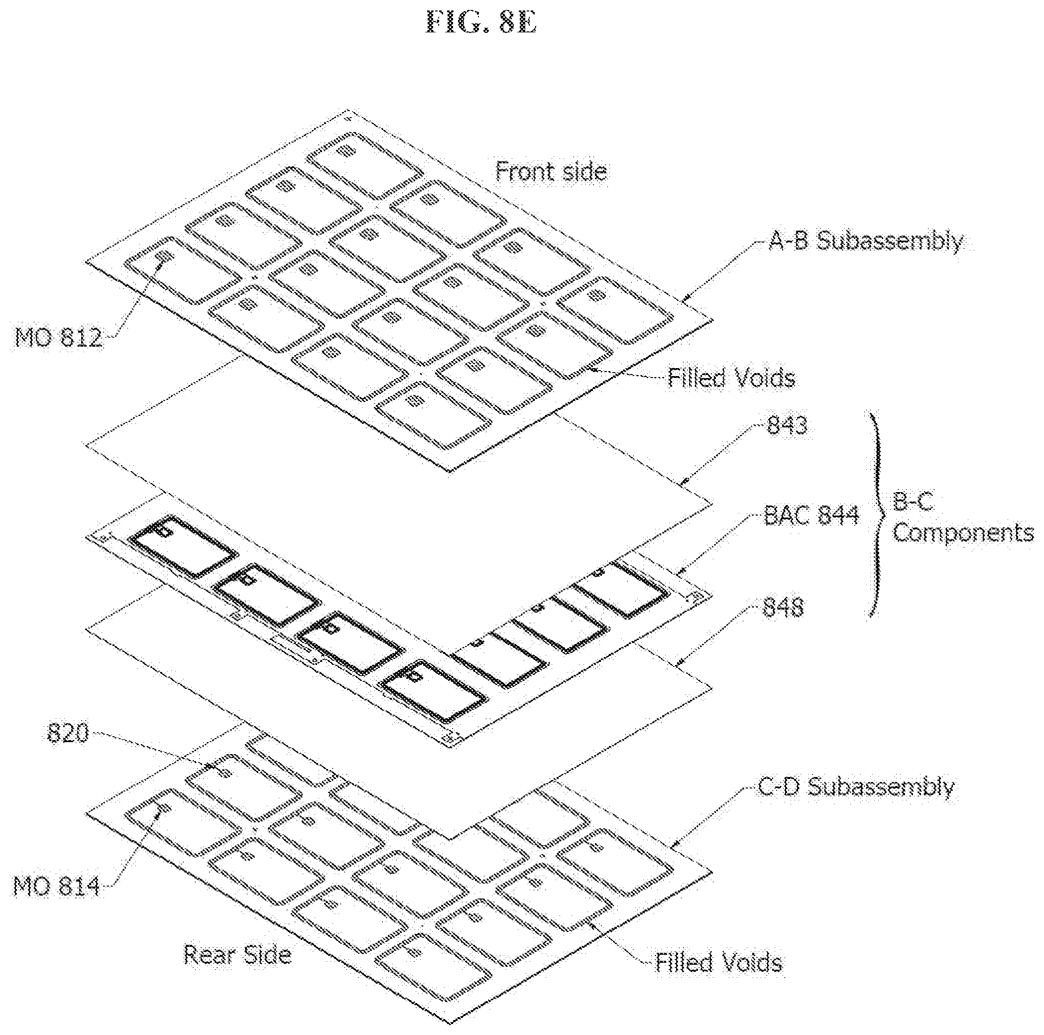 Patent US12321801 Figure 14 – Encapsulating a metal inlay with thermosetting resin and method for making a metal transaction card