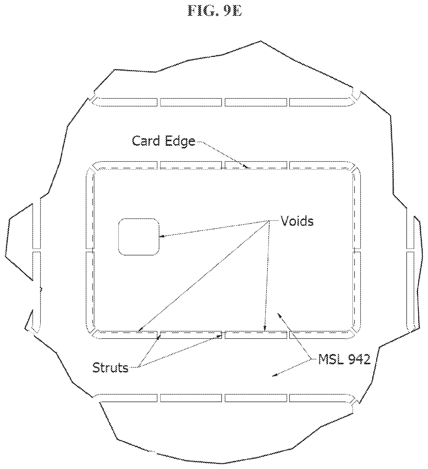Patent US12321801 Figure 17 – Encapsulating a metal inlay with thermosetting resin and method for making a metal transaction card