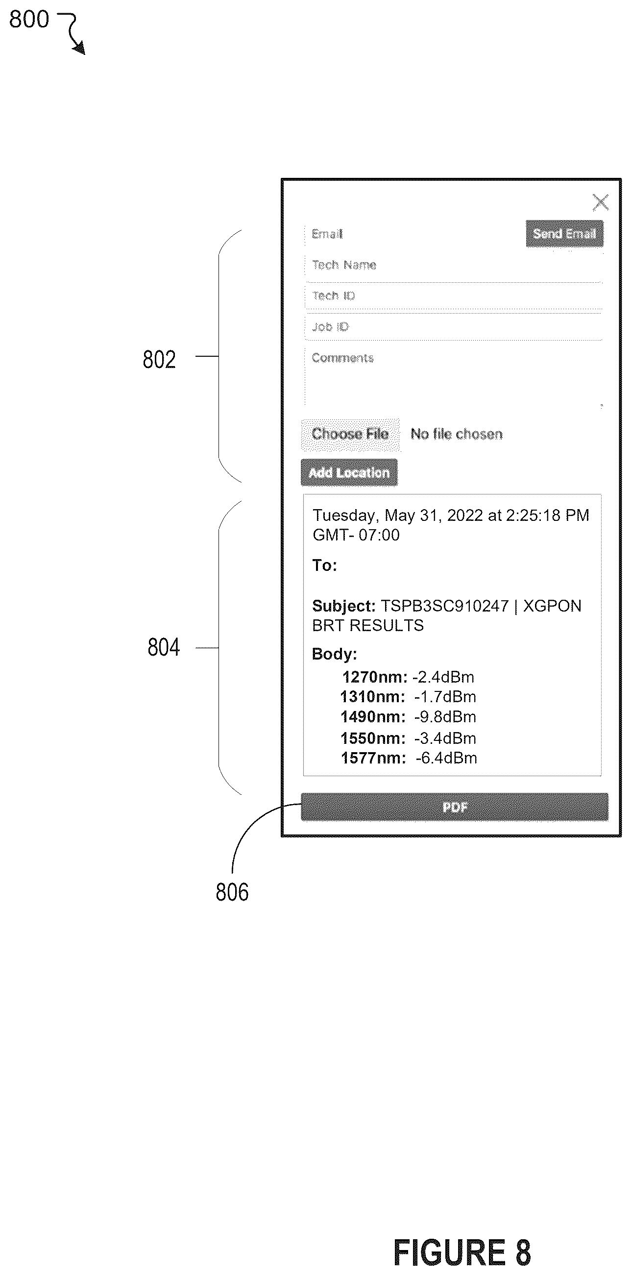 Patent US12321807 Figure 9 – Near-field communication (NFC) on test device
