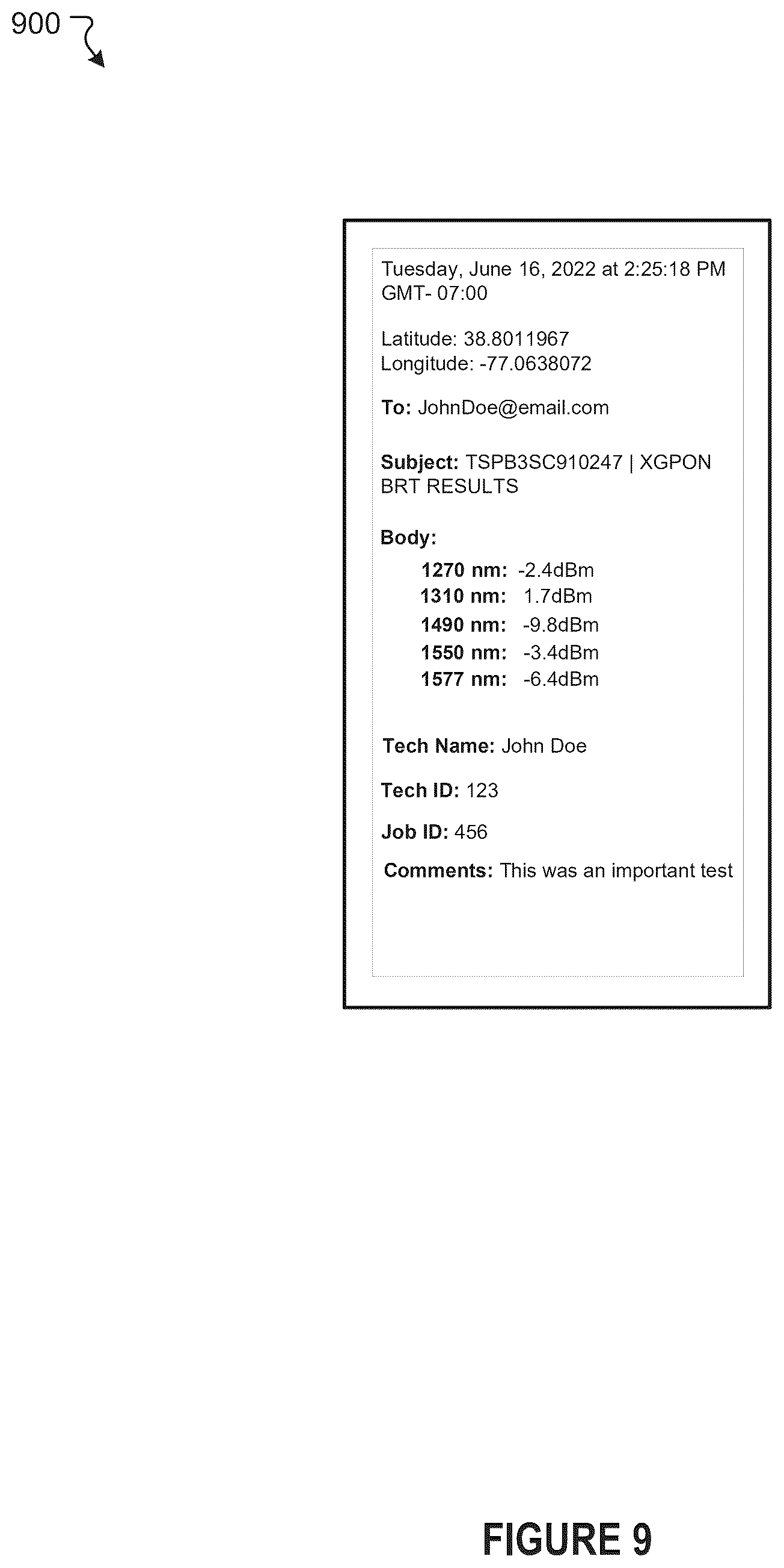 Patent US12321807 Figure 10 – Near-field communication (NFC) on test device