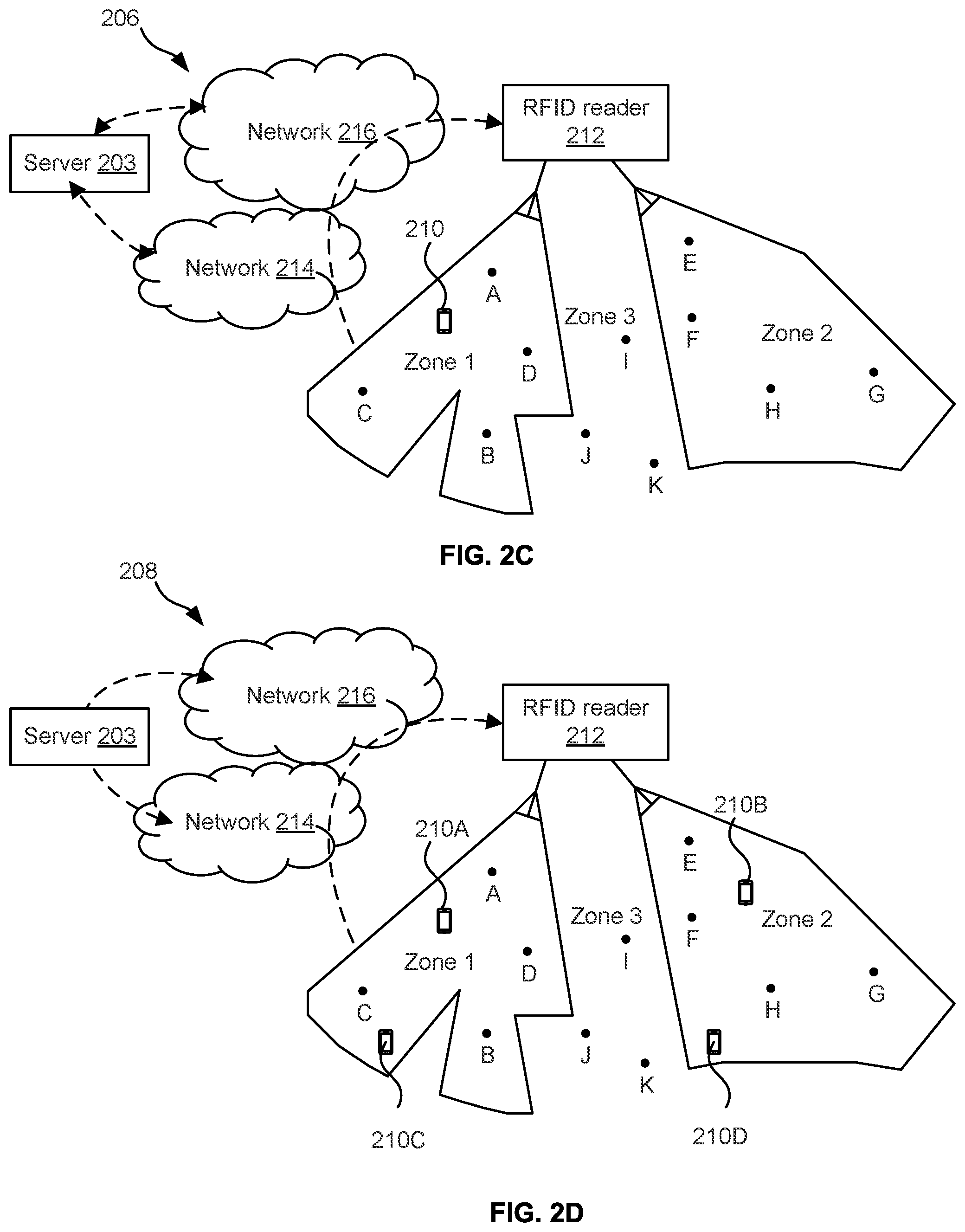 Patent US12321809 Figure 3 – RFID read zone mapping, testing, and monitoring using a silent RFID tag