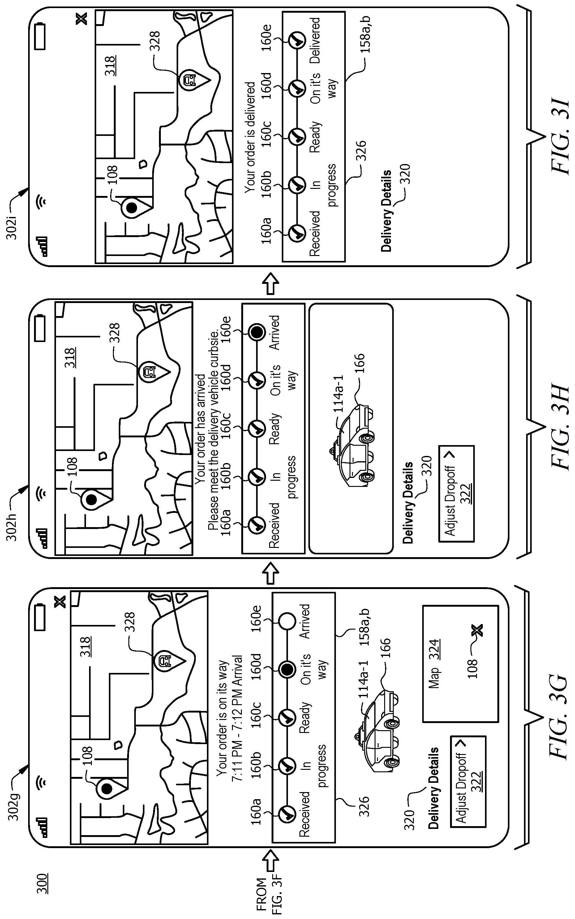Patent US12321883 Figure 7 – Autonomous delivery mechanism and a user device network communication