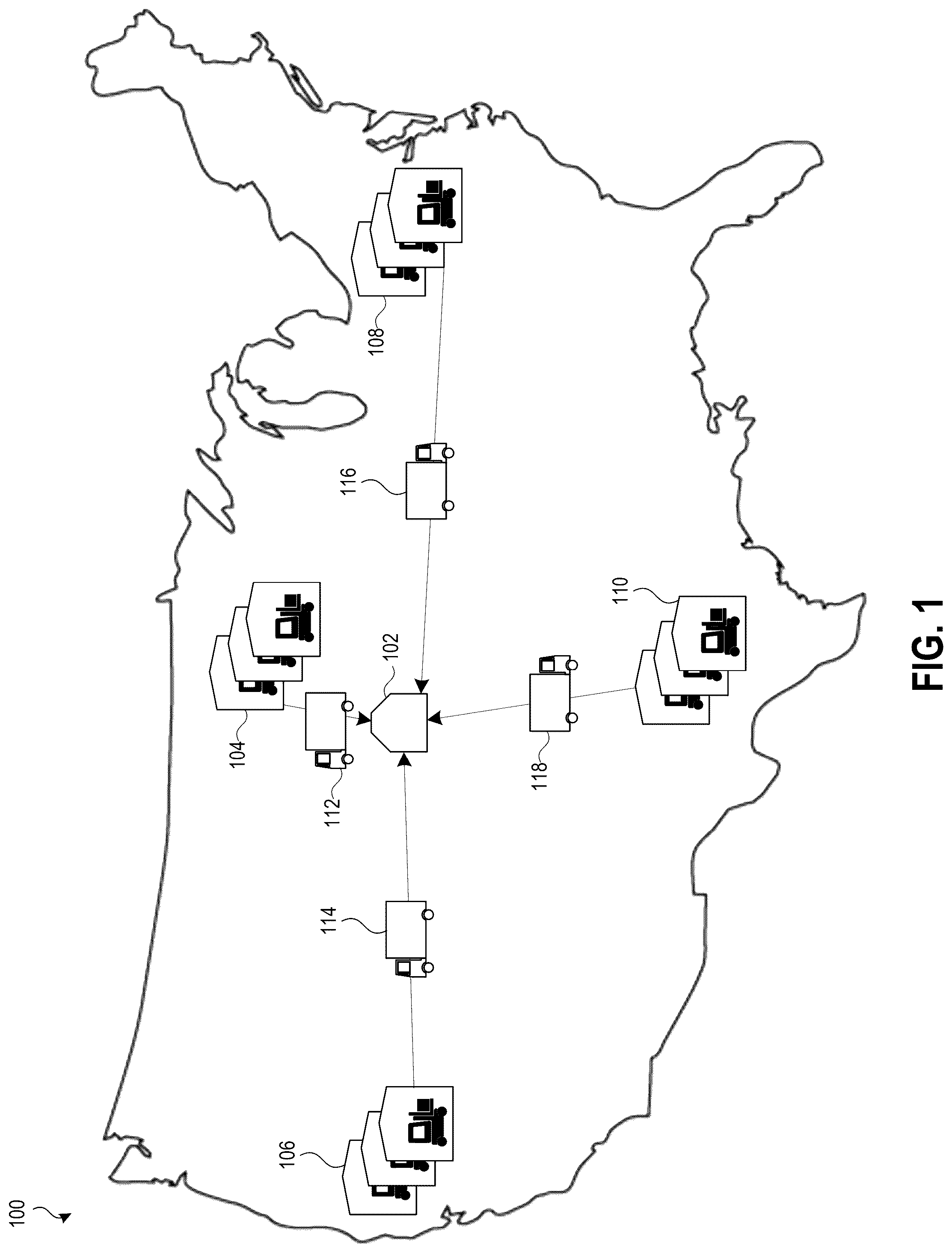 Patent US12321884 Figure 1 – Intelligent order consolidation