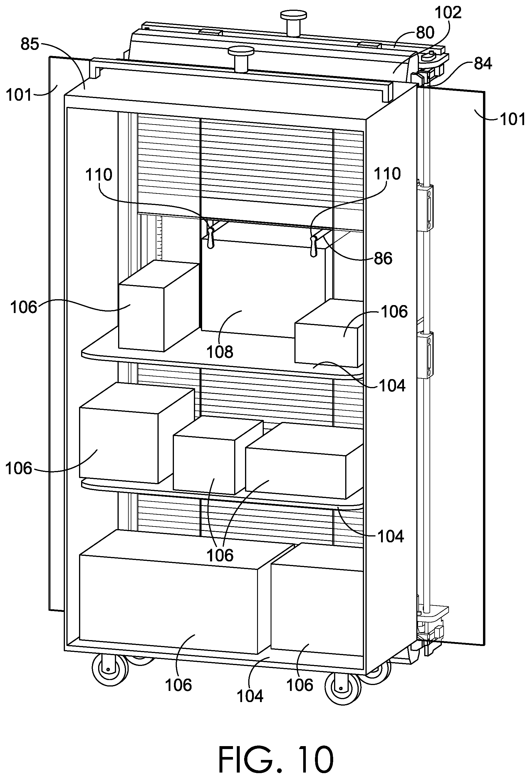 Patent US12321889 Figure 8 – Locating, identifying, and shifting objects in automated or semi-automated fashion including during transit