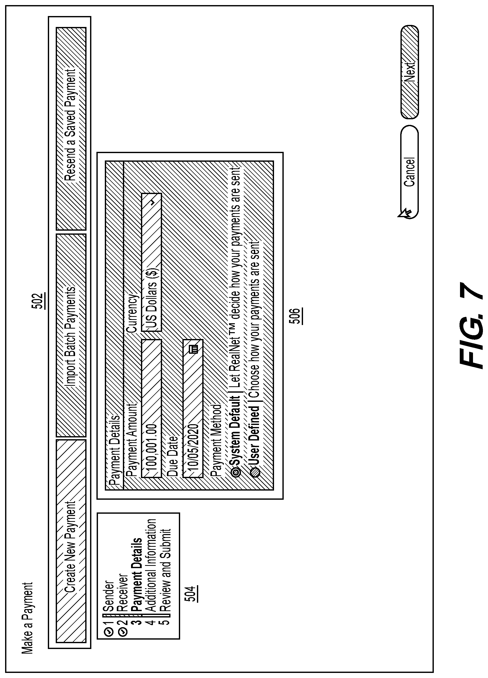 Patent US12321917 Figure 7 – Systems and methods for executing real-time electronic transactions using graphical user interface