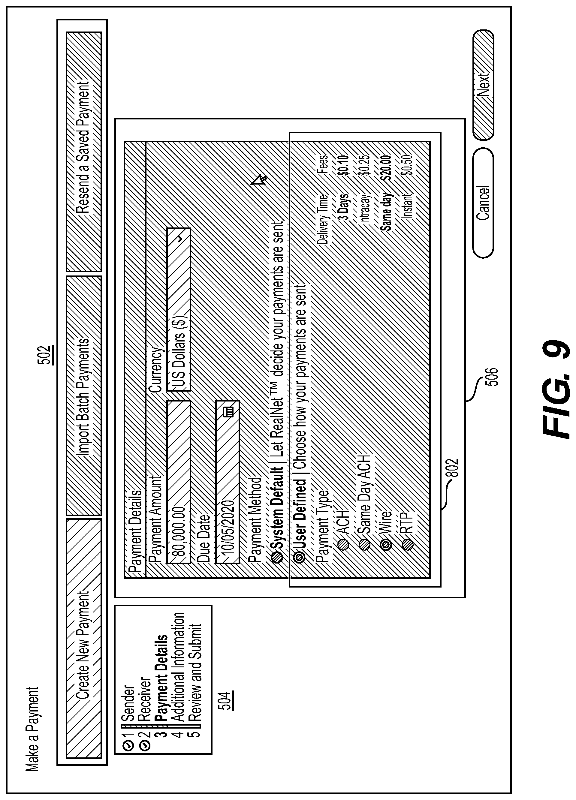 Patent US12321917 Figure 9 – Systems and methods for executing real-time electronic transactions using graphical user interface