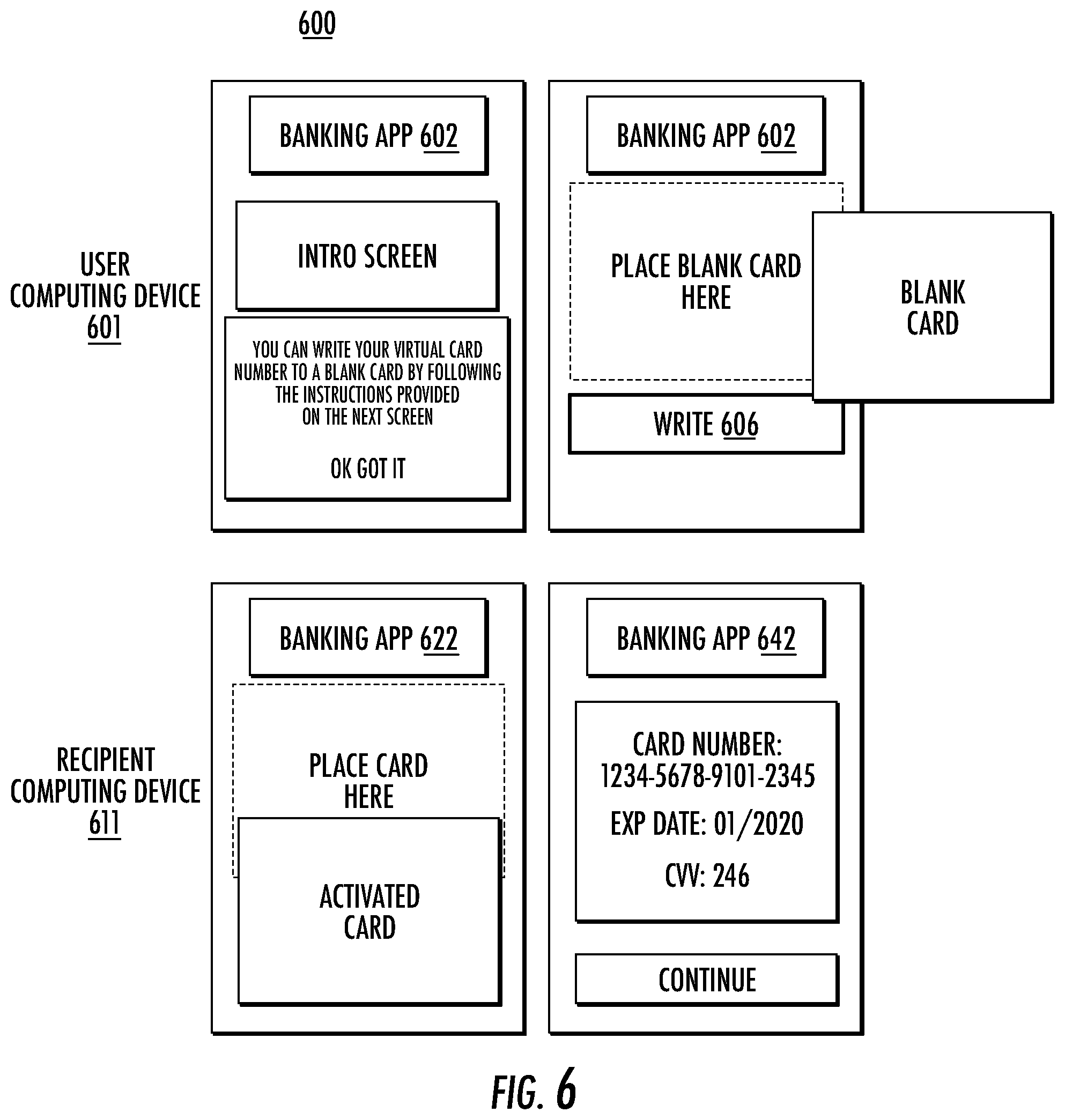 Patent US12321922 Figure 8 – Card issuing with restricted virtual numbers