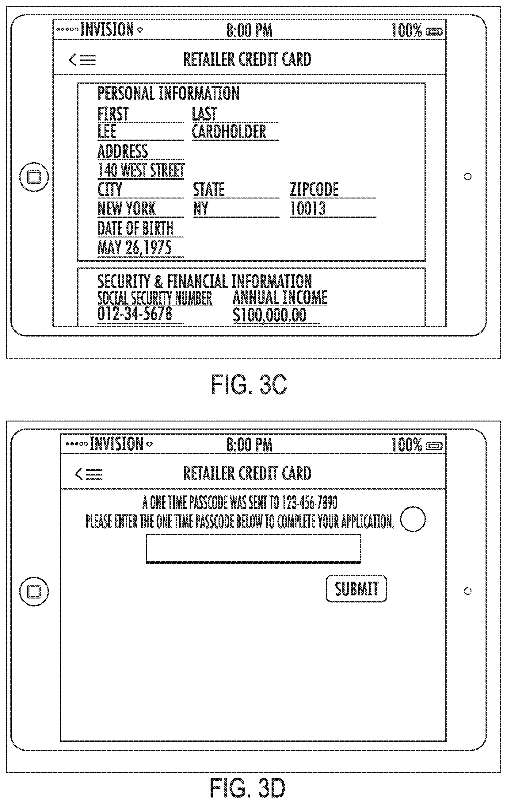 Patent US12321925 Figure 4 – Retailer card instant approval and provisioning