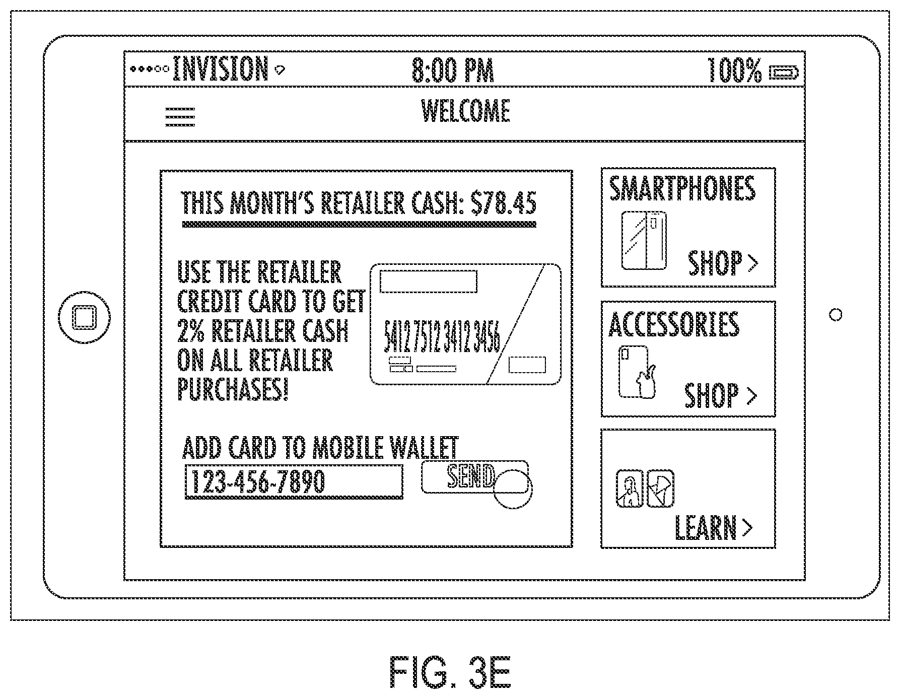Patent US12321925 Figure 5 – Retailer card instant approval and provisioning