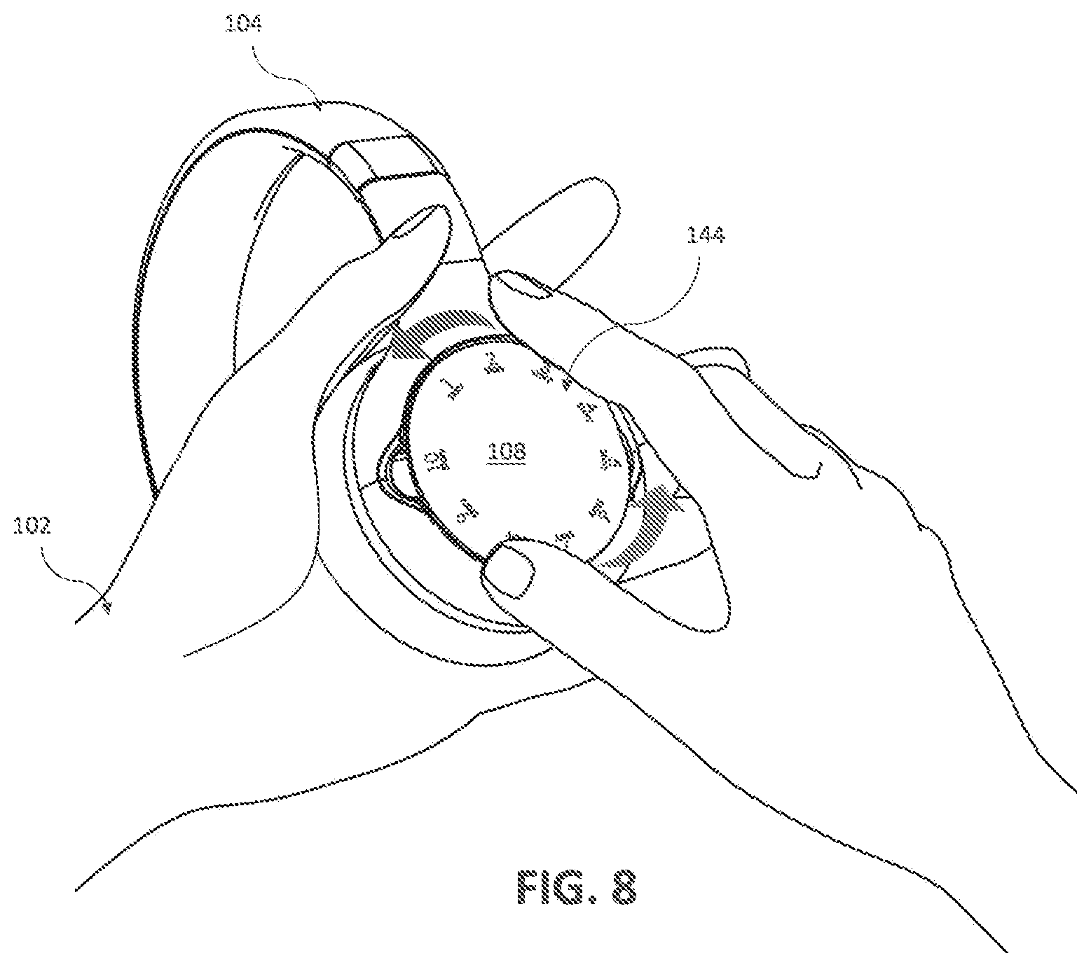 Patent US12321937 Figure 8 – System, method, and apparatus for downloading content directly into a wearable device