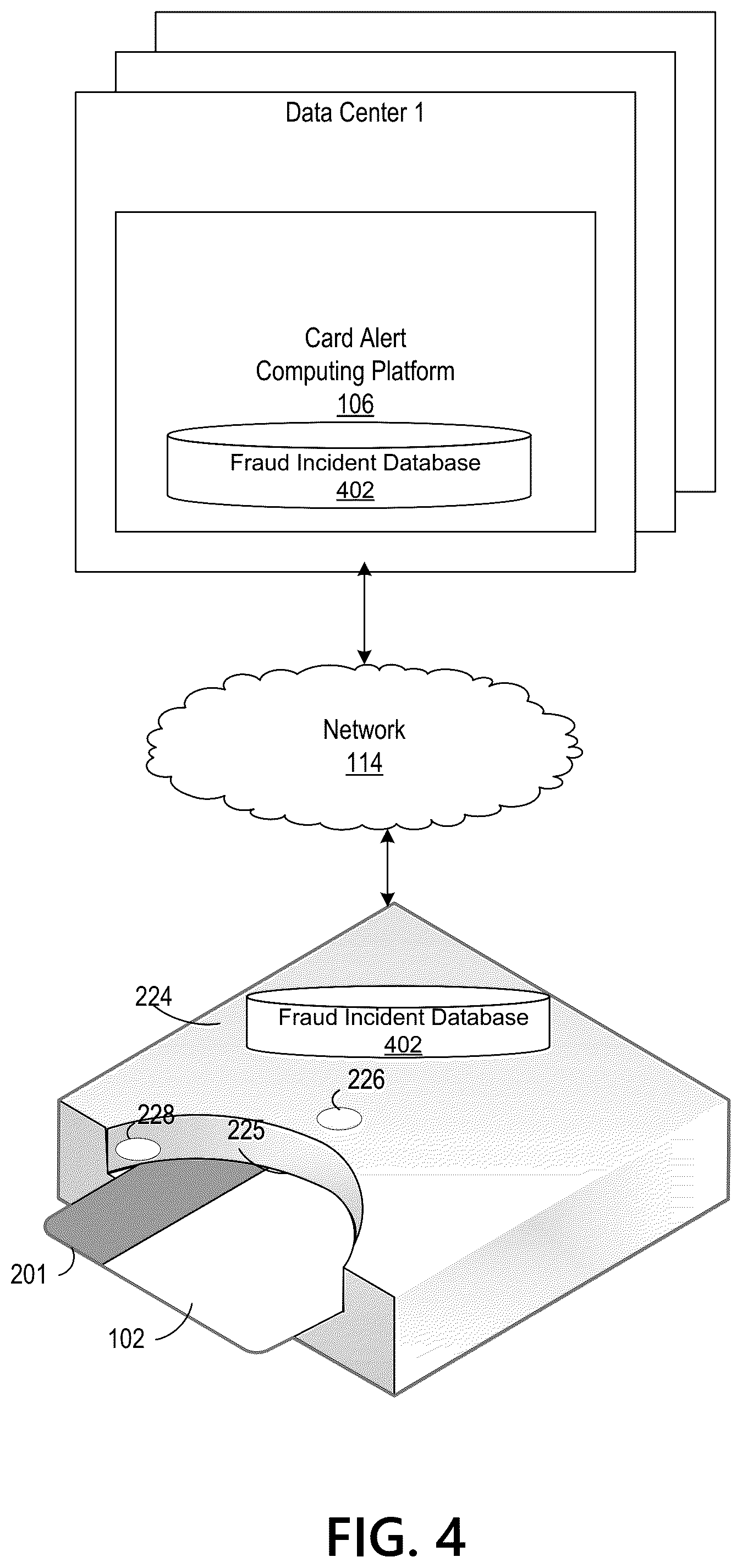 Patent US12321944 Figure 4 – Detecting cloned payment cards