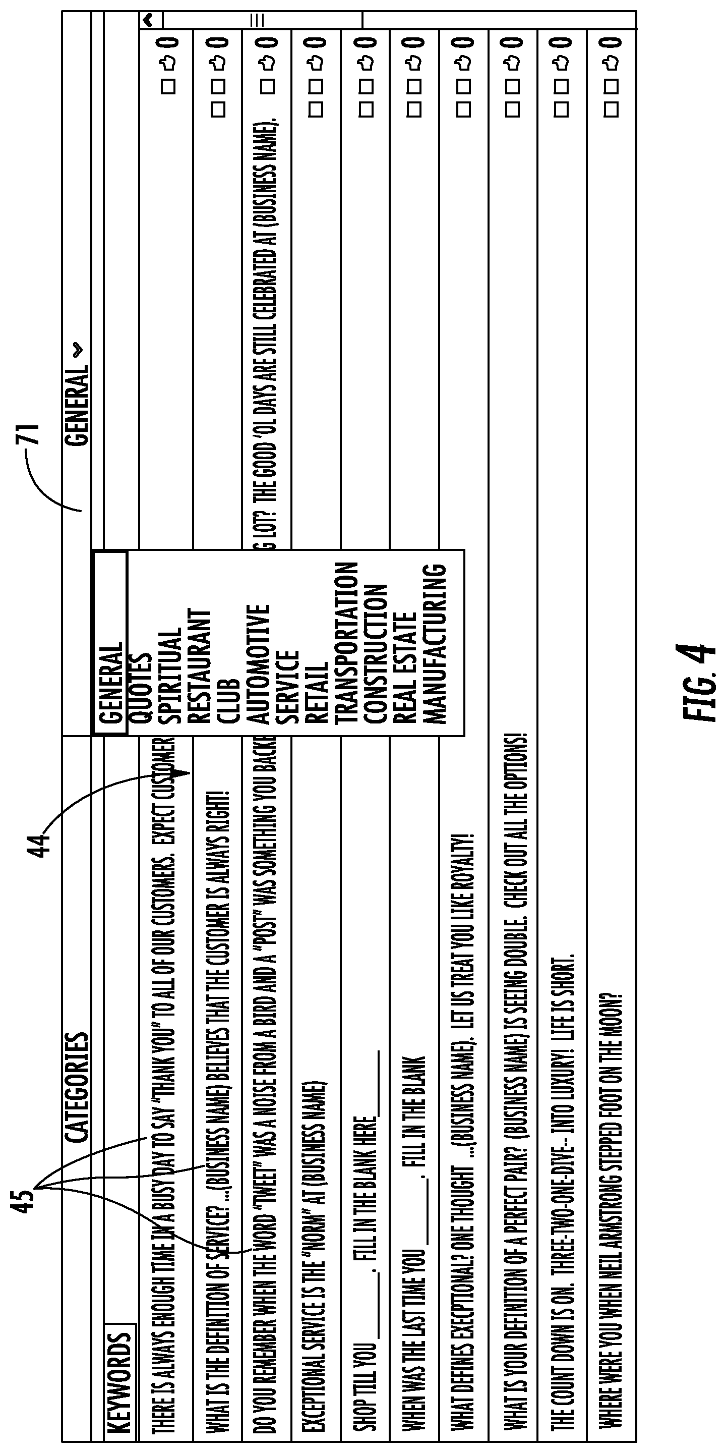 Patent US12321962 Figure 4 – Computer store of posts for posting to user webpages of social networking services from a content provider for expanding commercial advertising at the user webpages