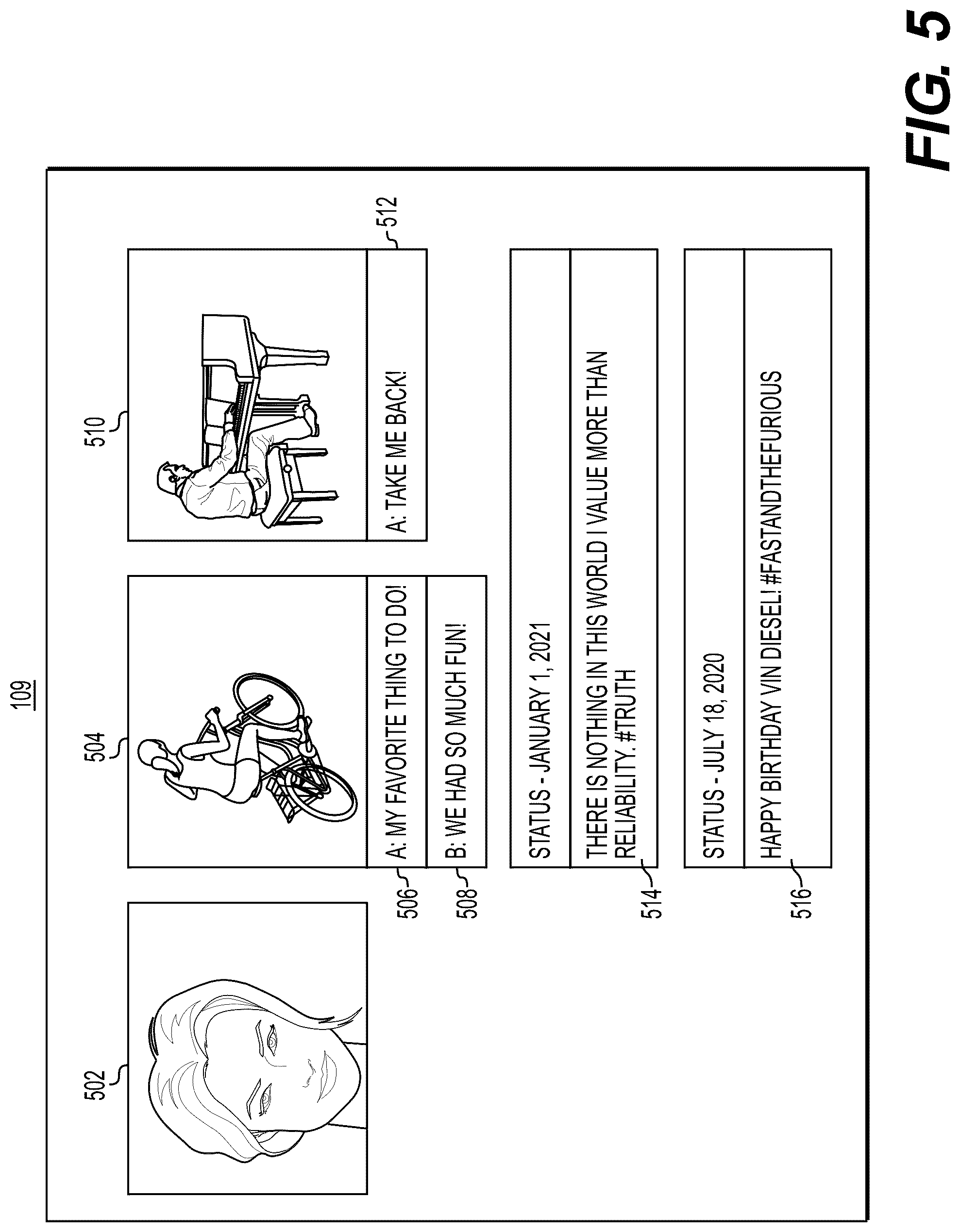 Patent US12321973 Figure 5 – Systems and methods for user platform based recommendations