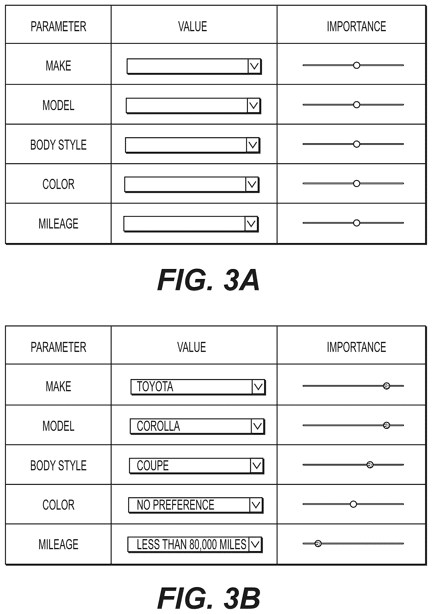 Patent US12321974 Figure 3 – Item recommendations weighted by user-valued features