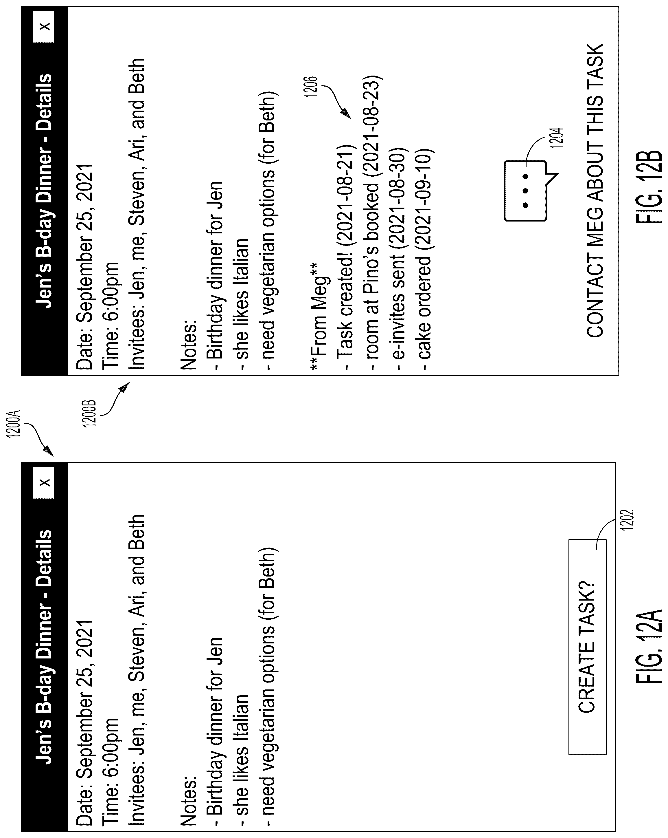 Patent US12321975 Figure 12 – Systems and methods for data ingestion and generation of task recommendations in task facilitation services