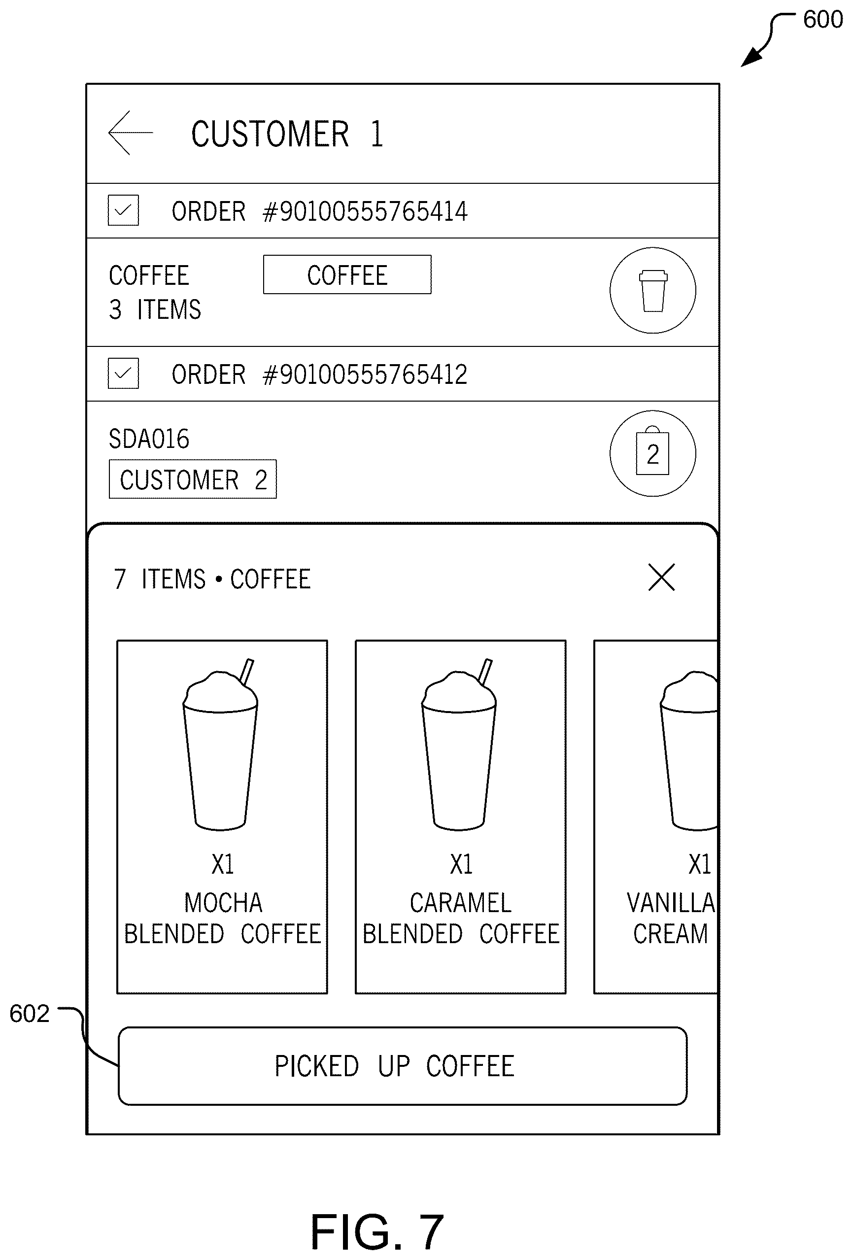 Patent US12321978 Figure 7 – Order assembly methods and system for multiple points of sale