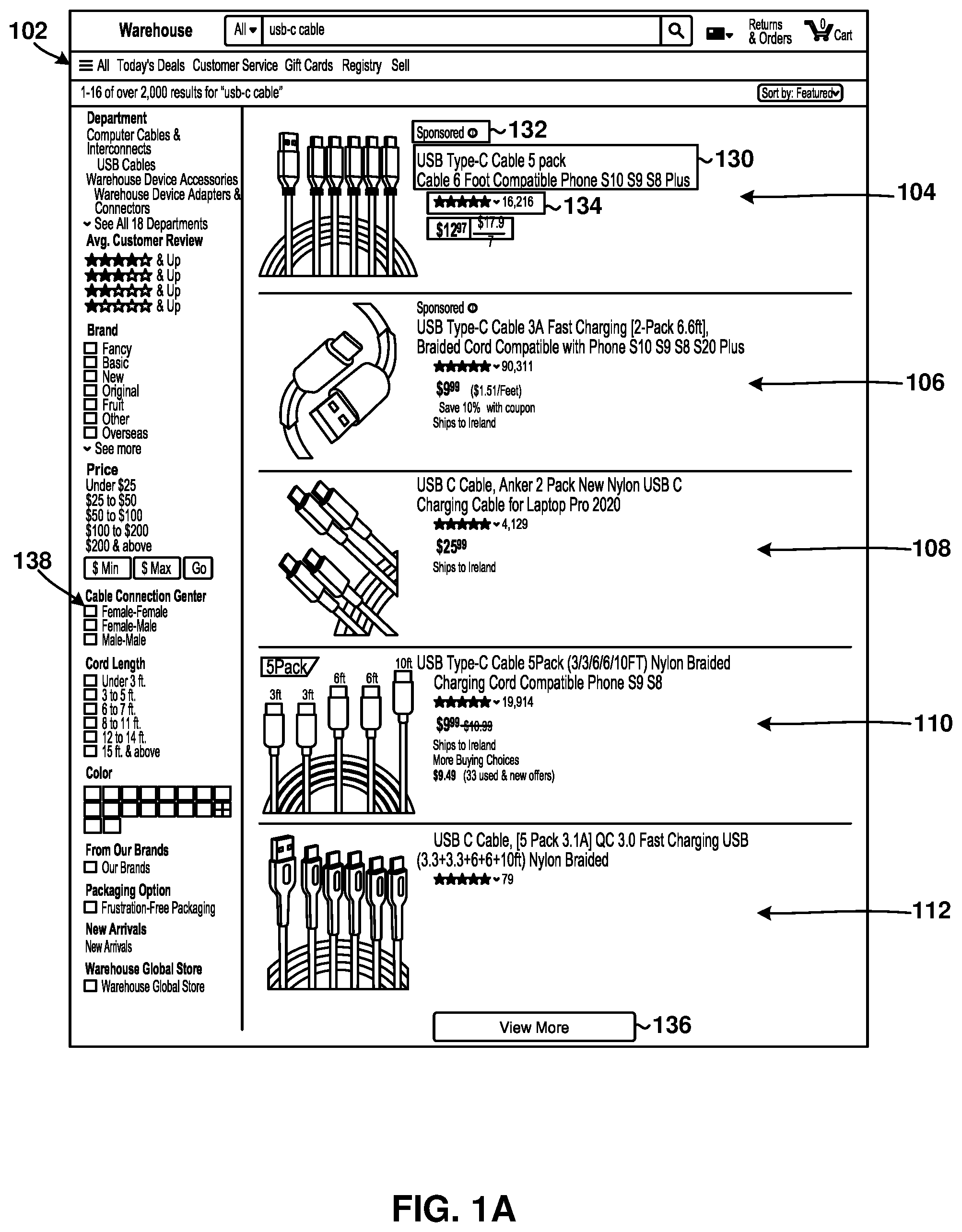 Patent US12321980 Figure 1 – System and method for efficiently identifying and segmenting product webpages on an eCommerce website