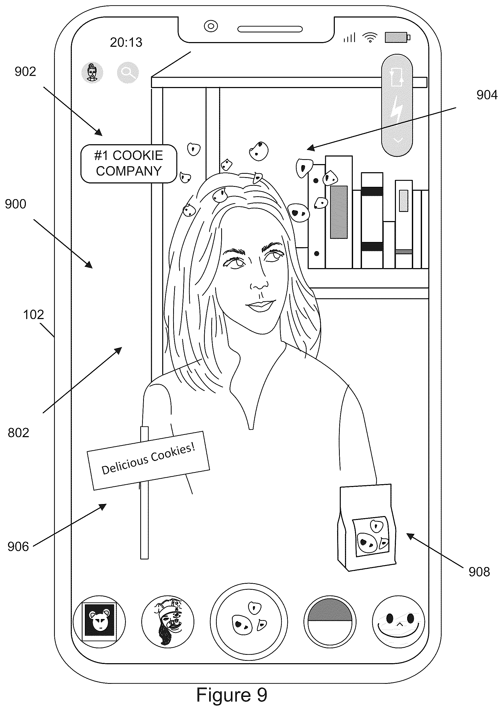 Patent US12321982 Figure 9 – Methods, systems, and one or more non-transitory computer-readable storage media including templates to generate augmented reality content items that display product information