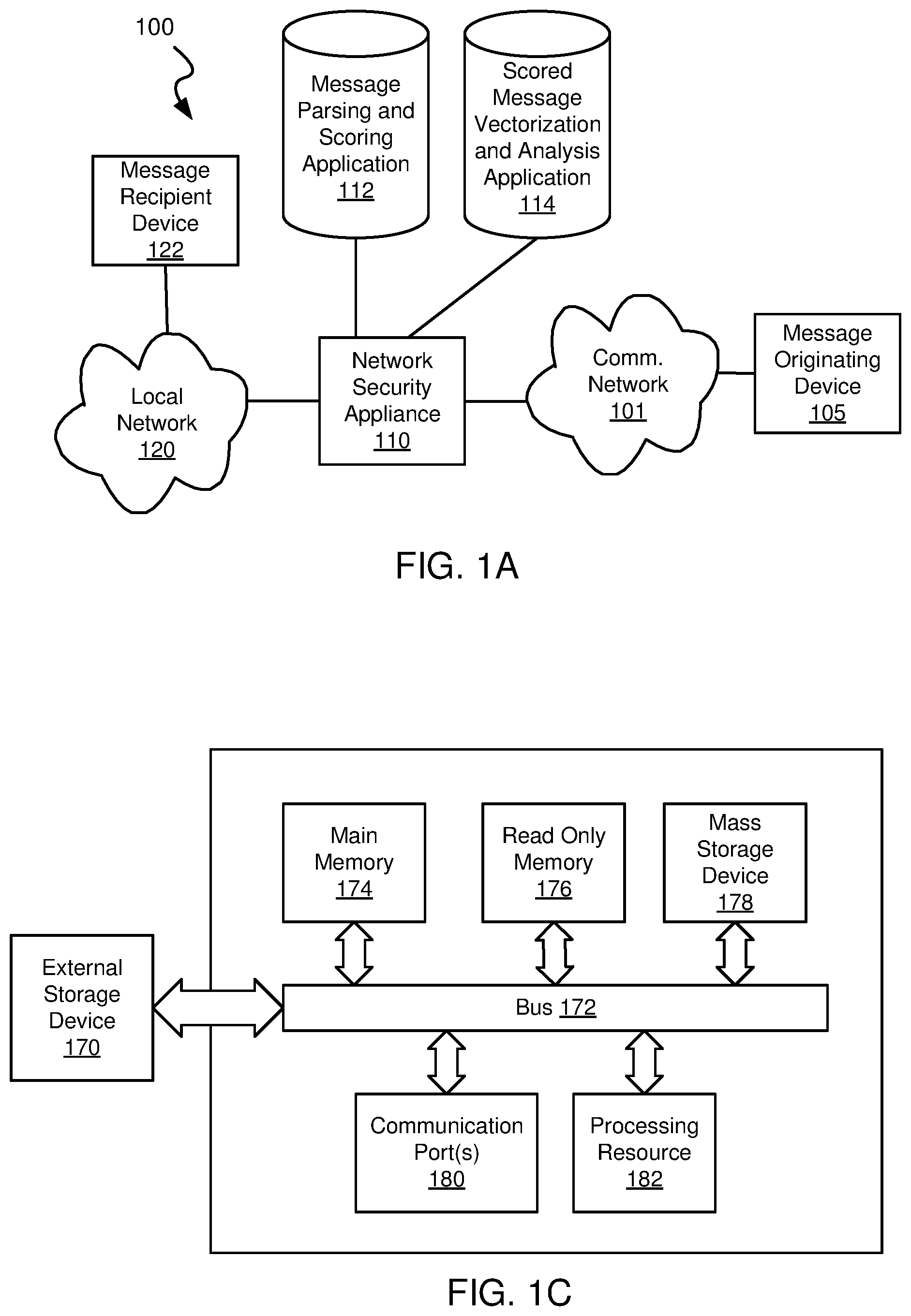 Patent US12321992 Figure 1 – Systems and methods for rapid natural language based message categorization