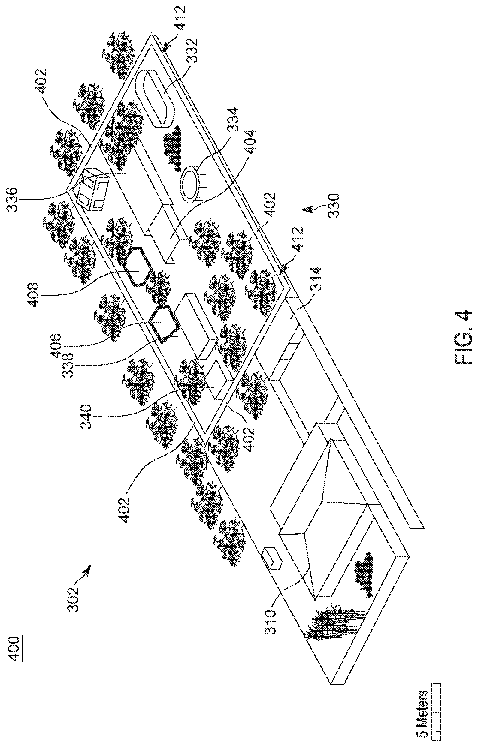 Patent US12321998 Figure 4 – Automated detection of and response to probable unlawful activity at commercial or residential property