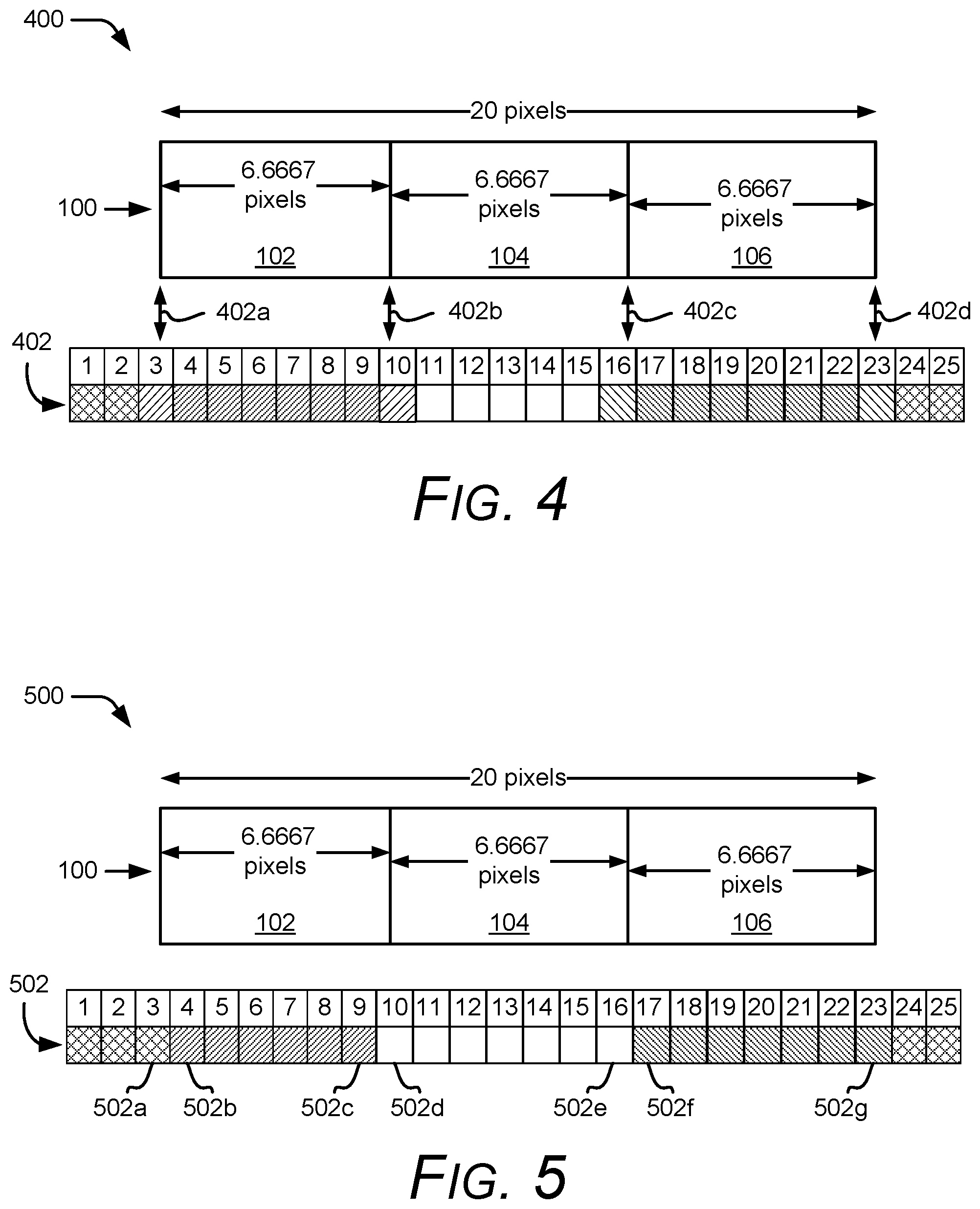 Patent US12322008 Figure 2 – Pixel-aligned drawing with floating-point layout